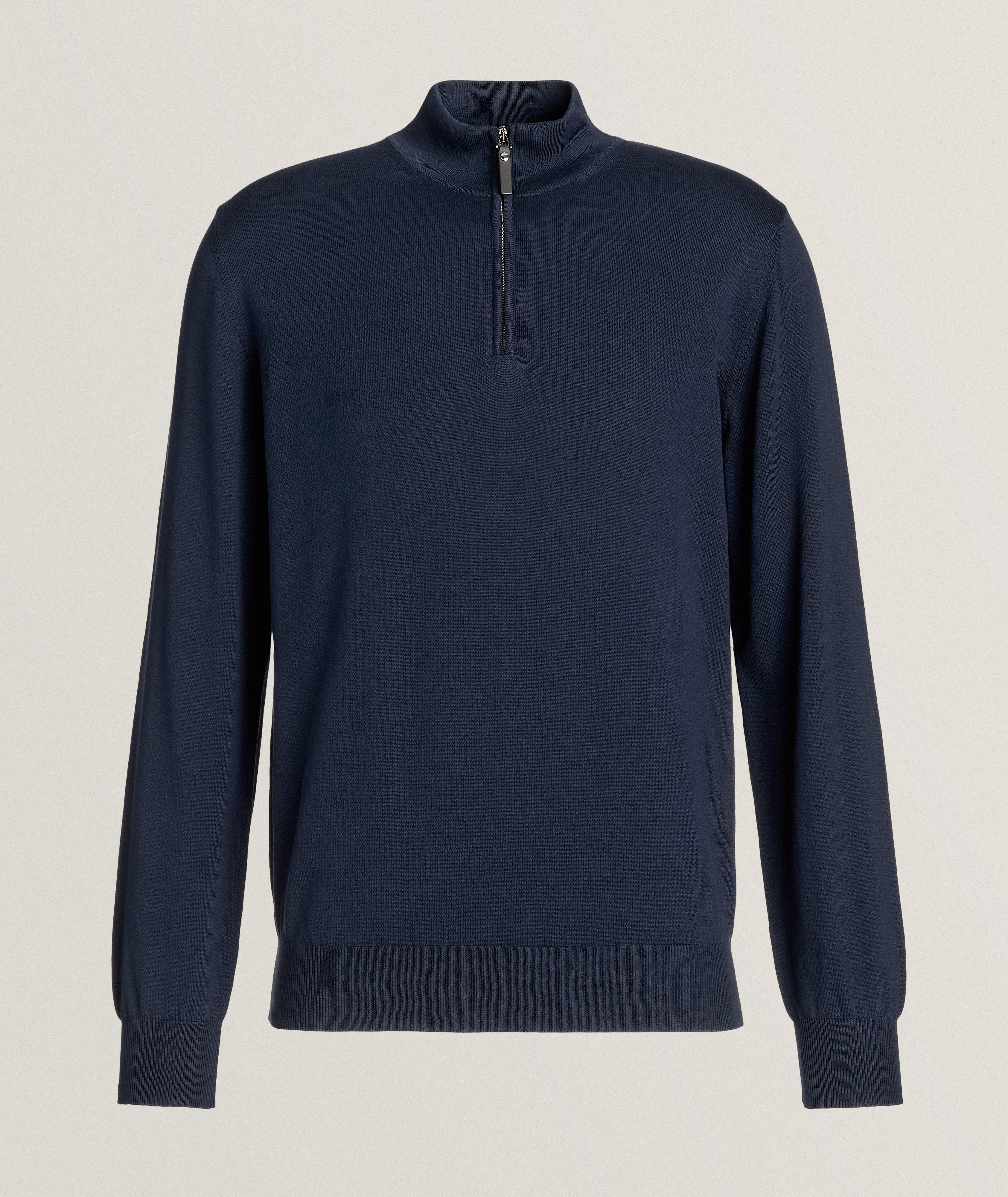 Cotton Half-Zip Sweater image 0