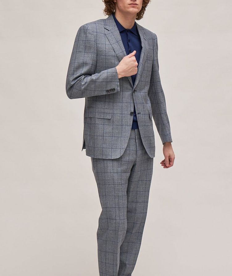 Check Wool, Silk & Linen Travel Suit image 1