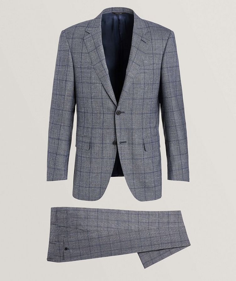 Check Wool, Silk & Linen Travel Suit image 0