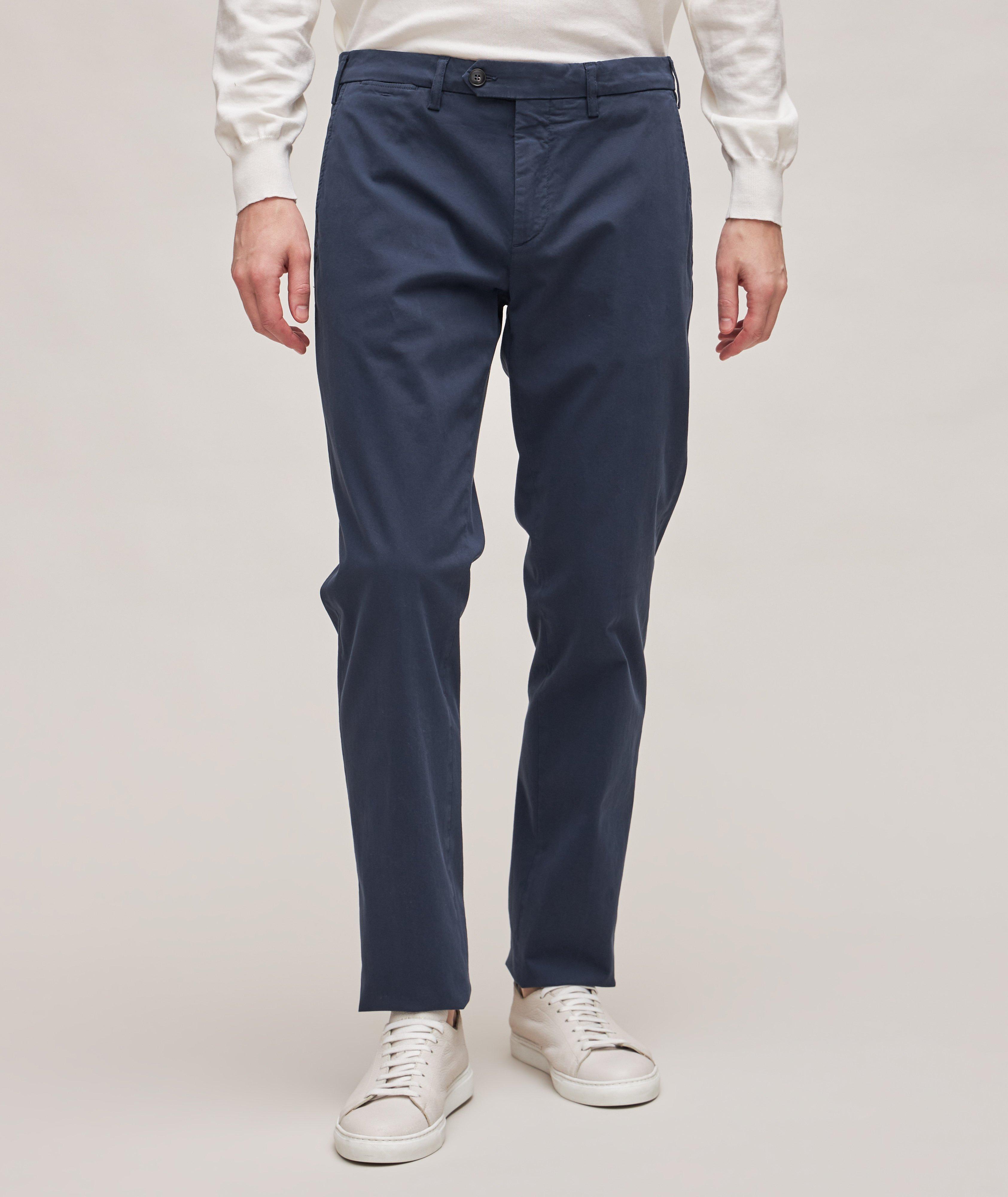 Micro Twill Stretch-Cotton Pants