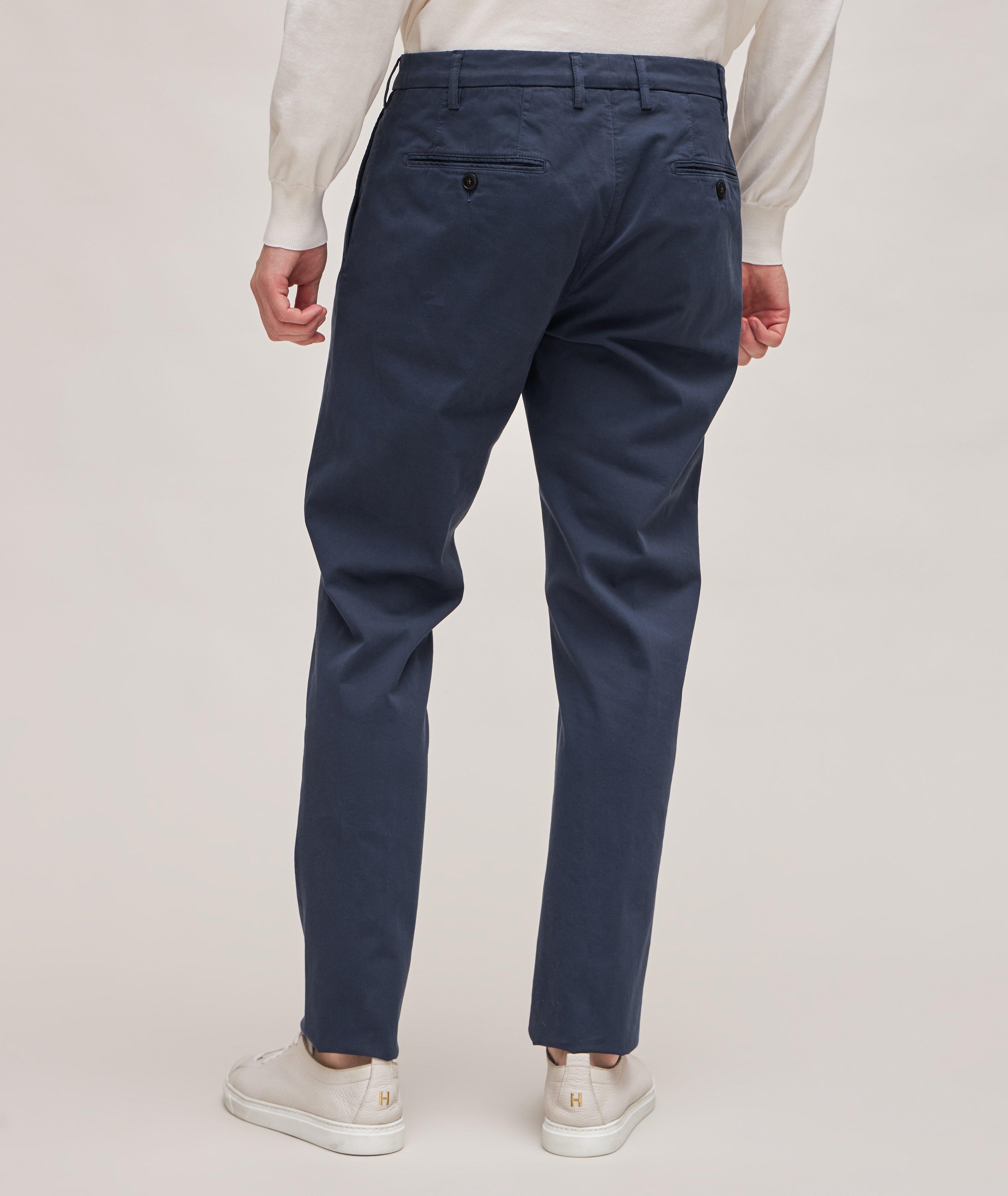 Micro Twill Stretch-Cotton Pants