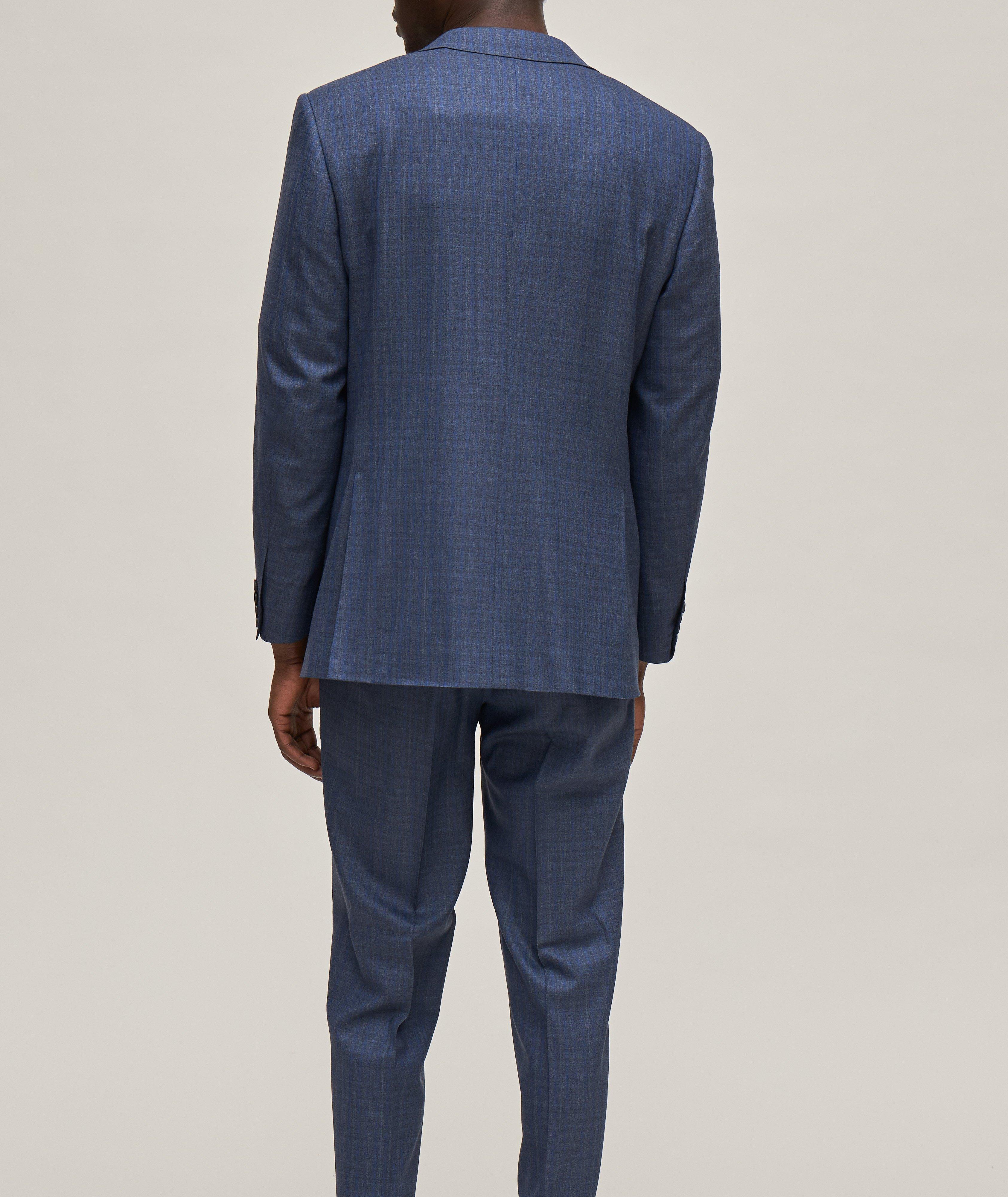 Regular-Fit Checkered Stretch-Wool Suit  image 4