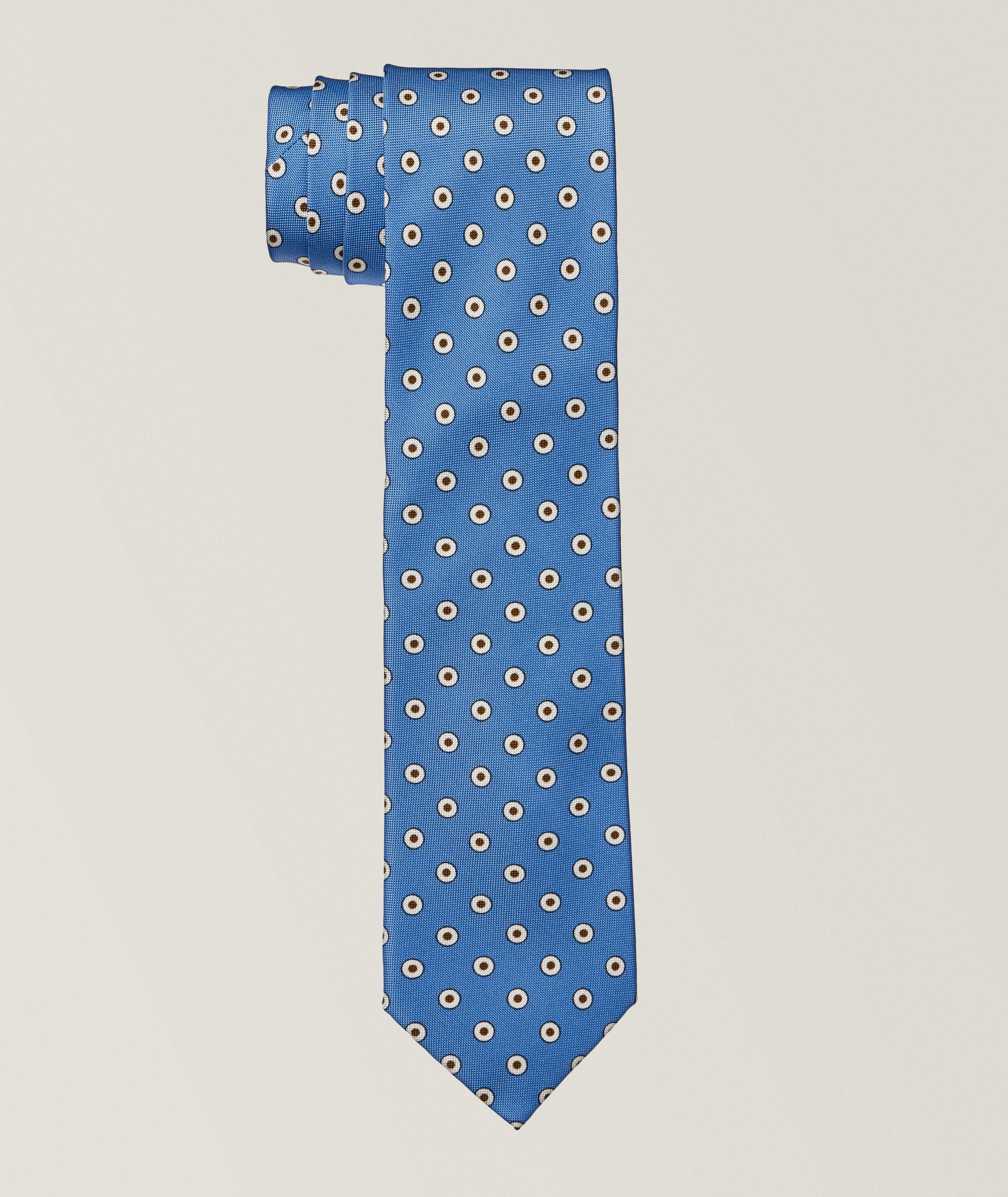 Modern Circles Silk-Cotton Tie  image 0