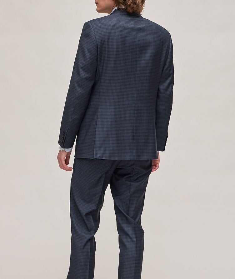 Regular-Fit Gingham Wool Suit  image 2