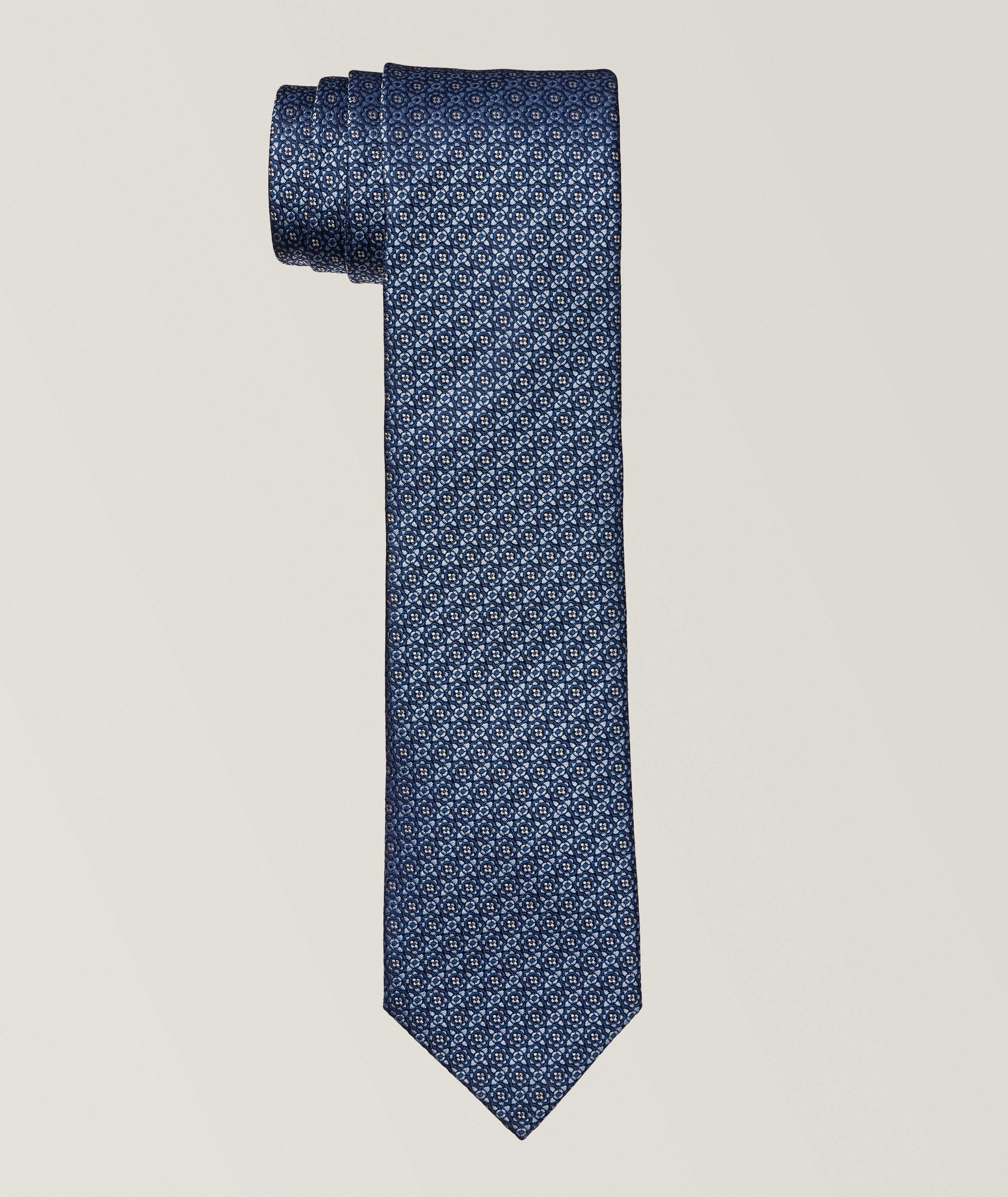 Miniature Floral Silk Tie image 0