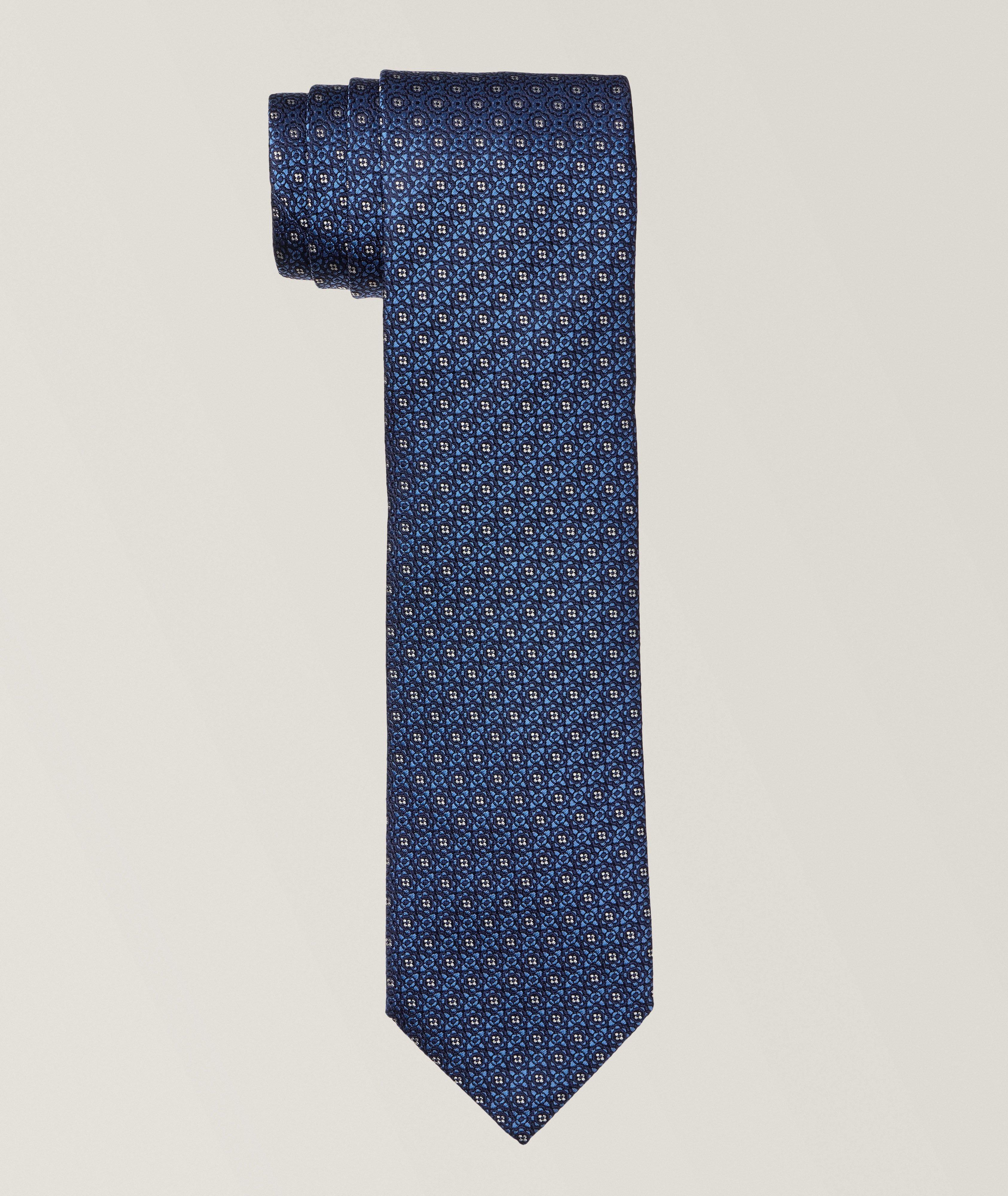 Miniature Floral Silk Tie image 0