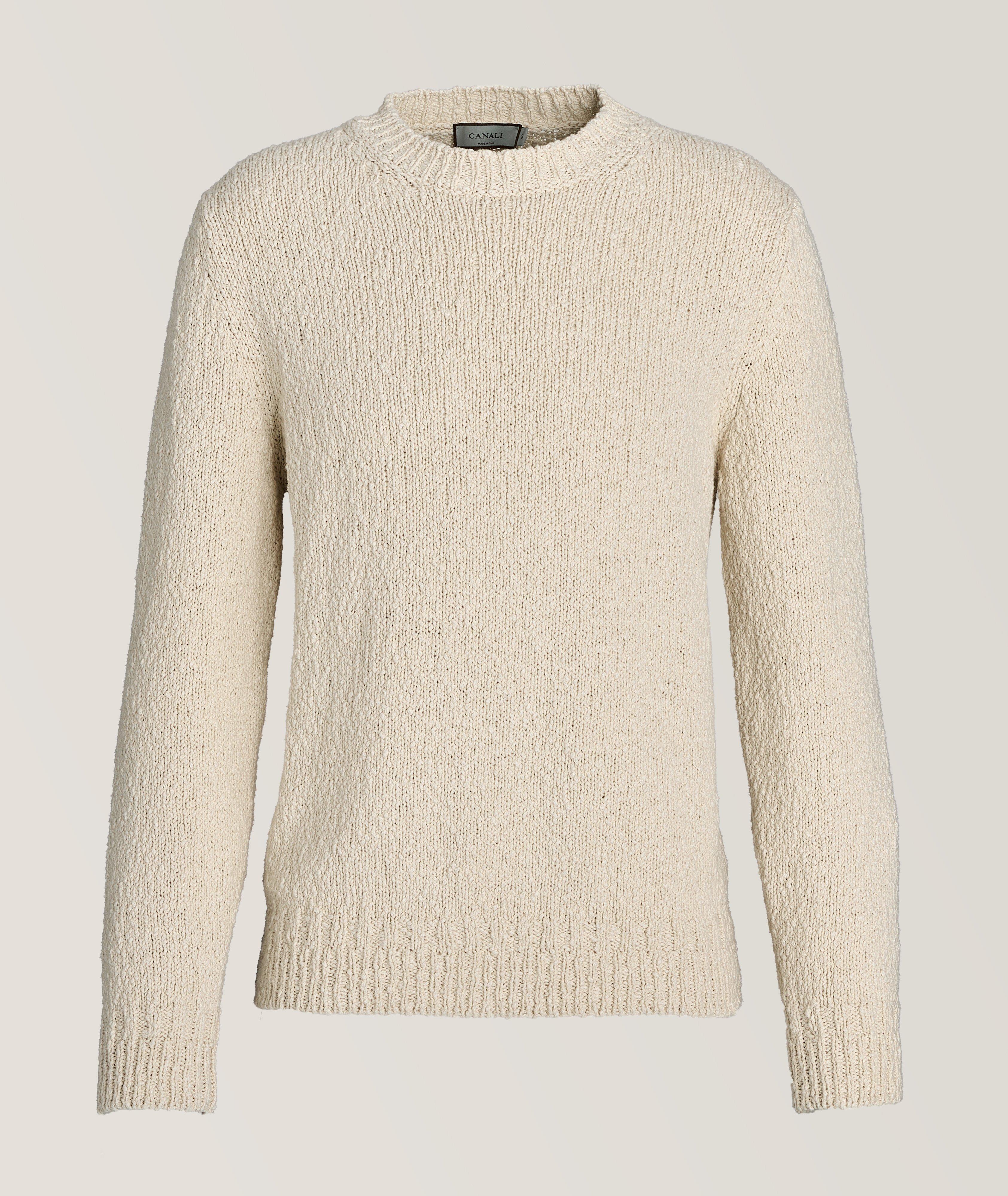 Canali Textured Cotton Sweater