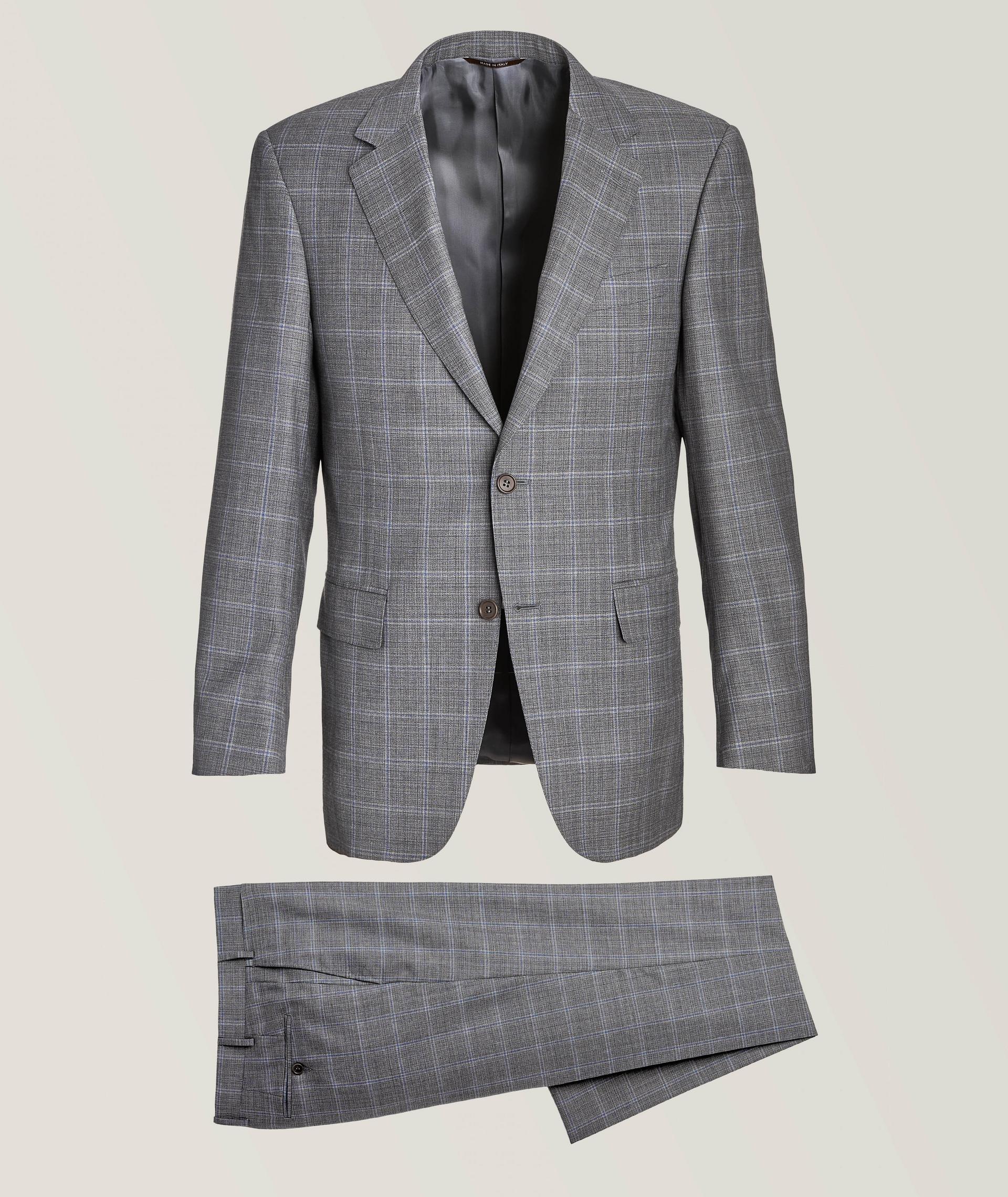 Windowpane Wool Suit image 0