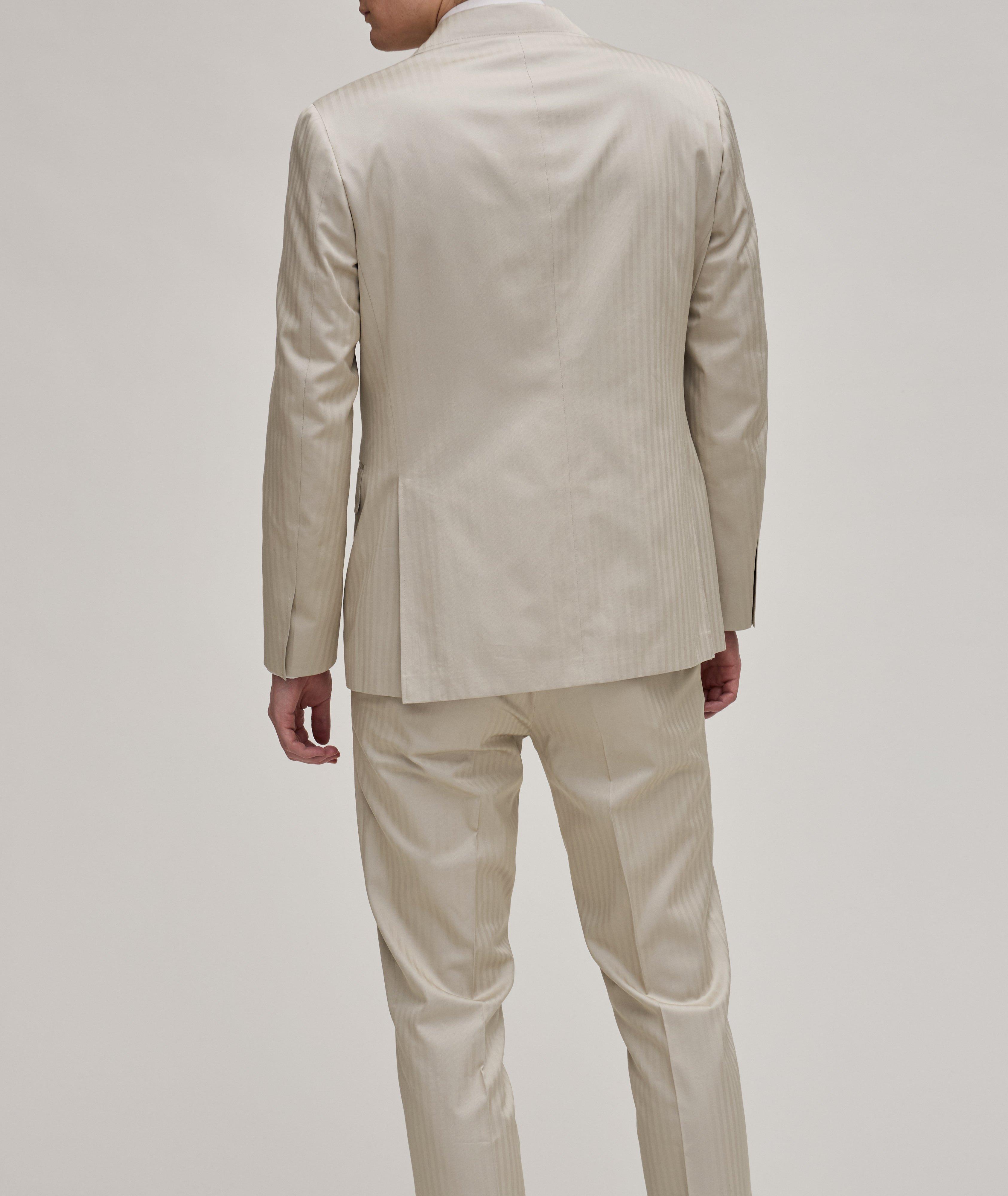 Kei Tonal Herringbone Cotton Suit