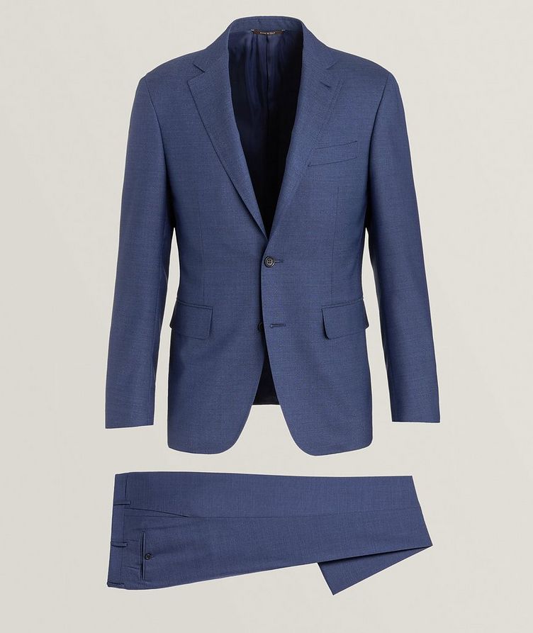 Slim-fit Kei Textured Wool Suit  image 0