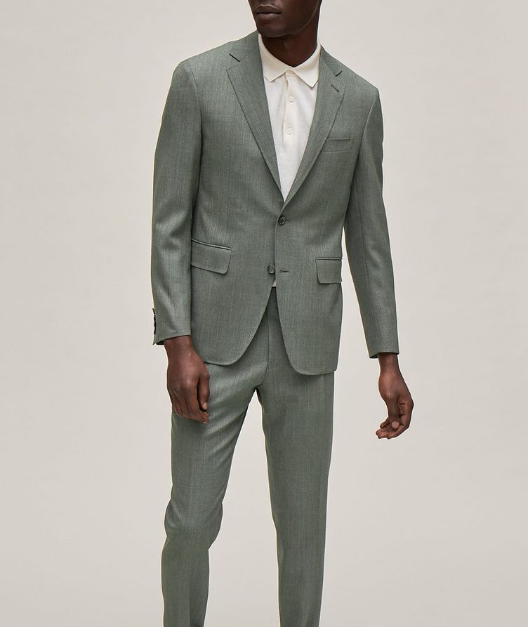 Slim-fit Kei Textured Wool Suit  image 1