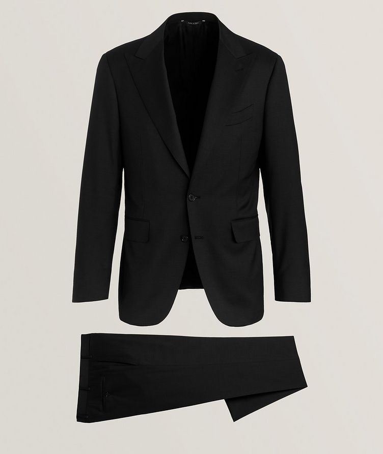 Slim-Fit Textured Wool Suit  image 0
