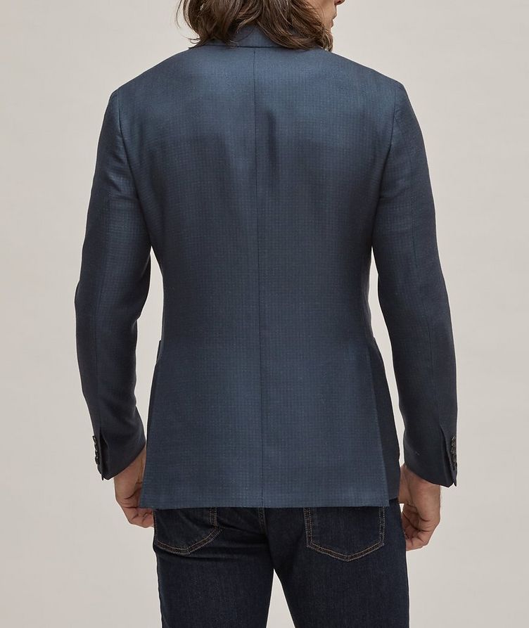 Kei Checked Wool-Silk Sport Jacket image 2