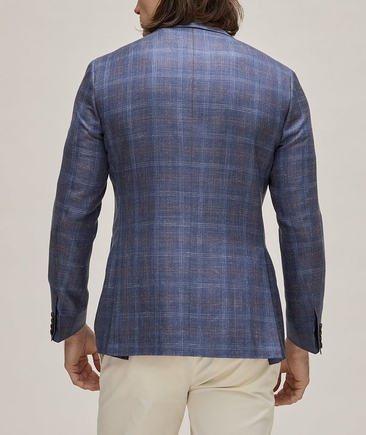 Kei Windowpane Wool, Silk, & Linen Sport Jacket image 2