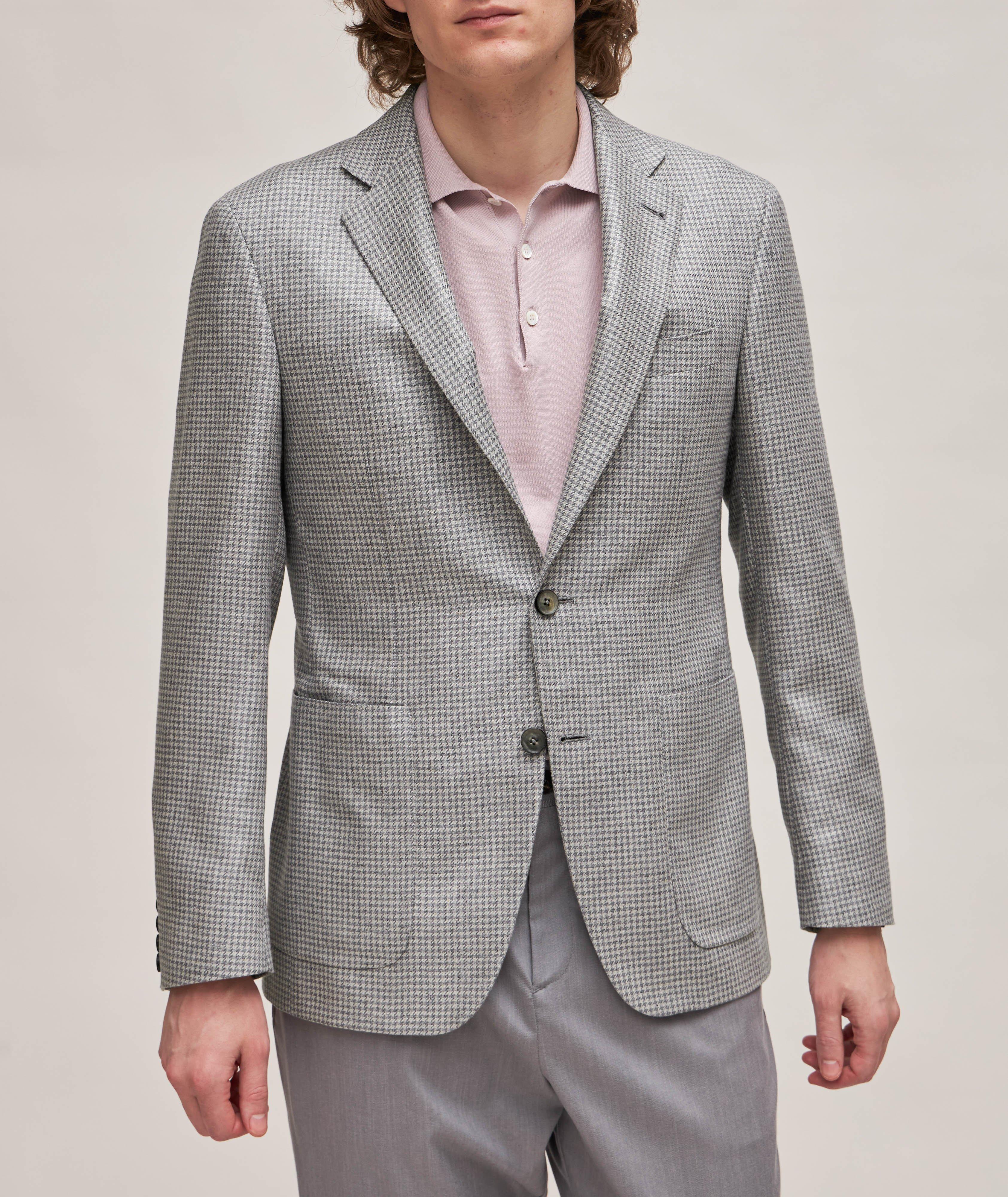 Kei Houndstooth Silk Sport Jacket  image 1