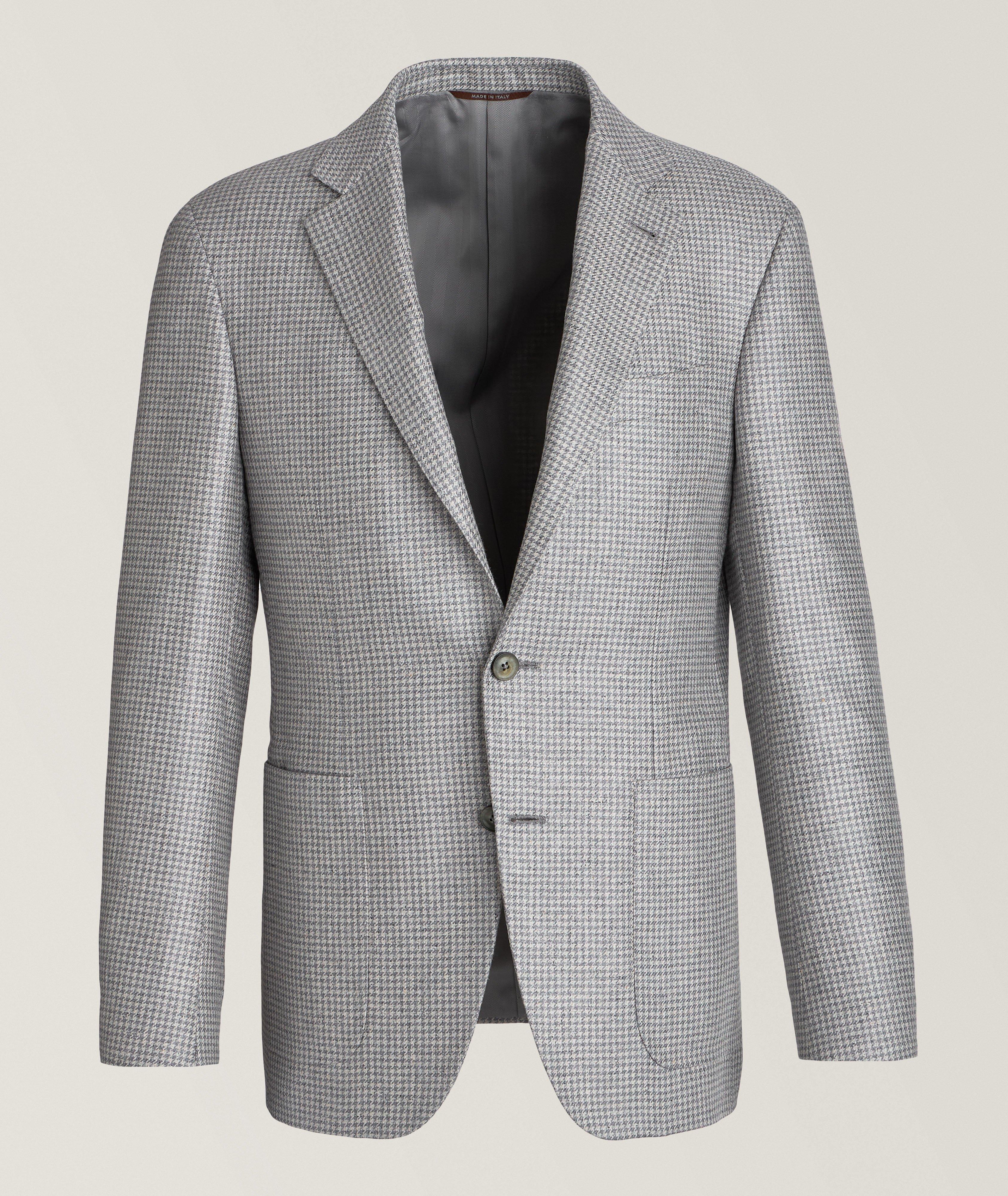 Kei Houndstooth Silk Sport Jacket  image 0