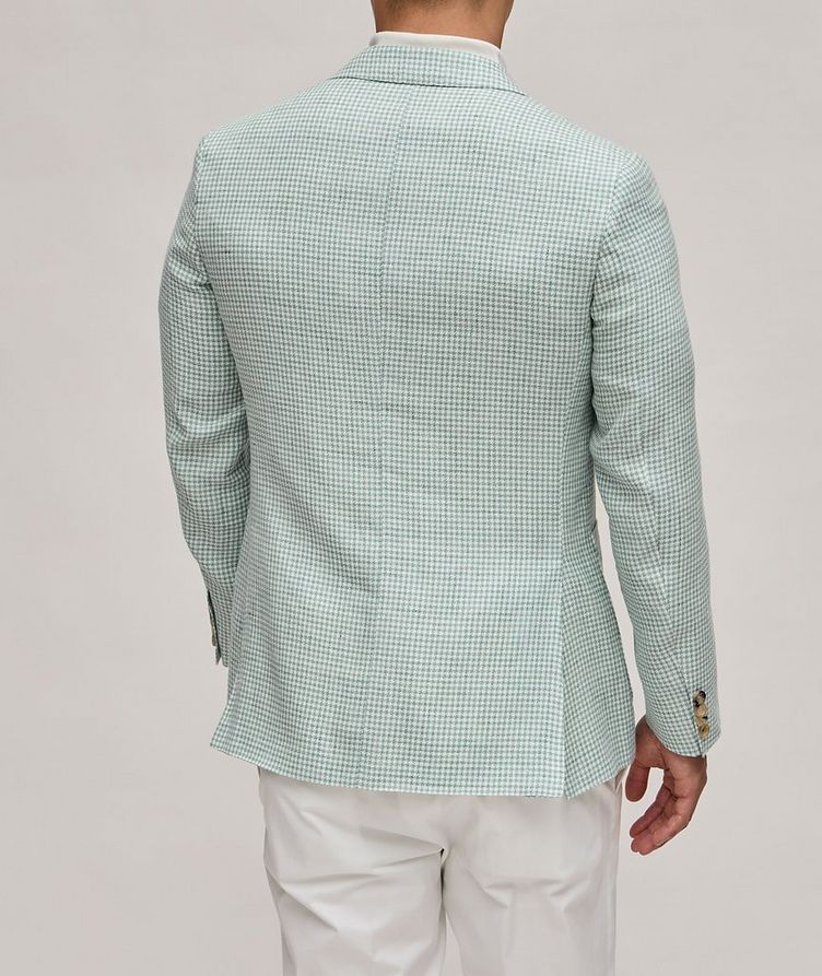 Kei Houndstooth Linen-Wool Sport Jacket image 2