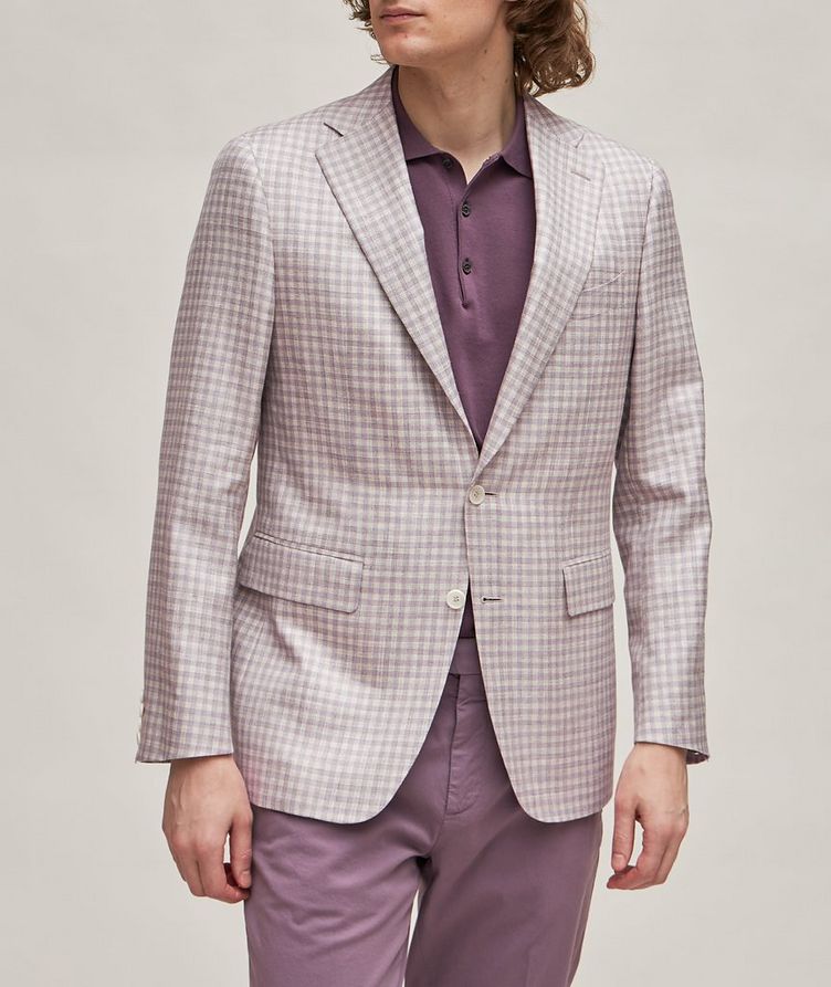Gingham Wool, Silk & Linen Sport Jacket image 1