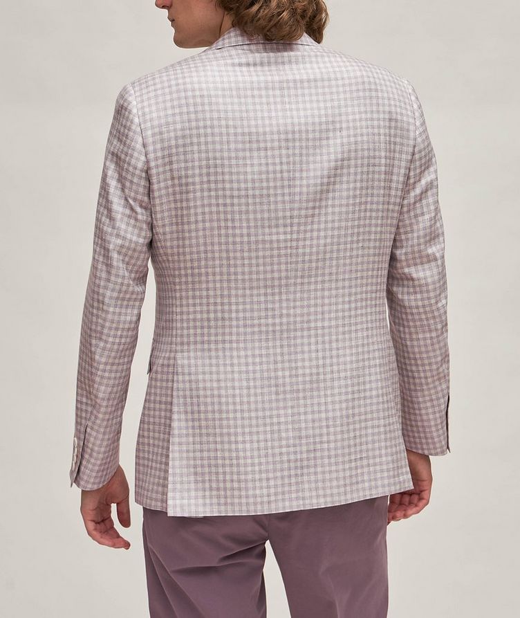 Gingham Wool, Silk & Linen Sport Jacket image 2