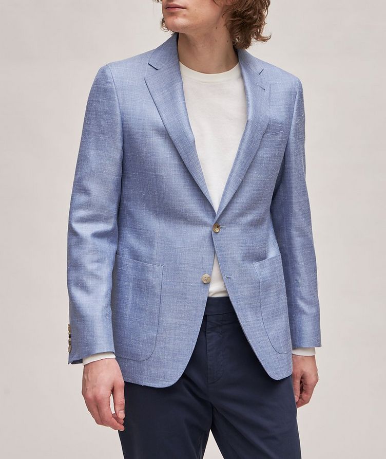 Kei Herringbone Wool, Silk & Linen Sport Jacket image 1