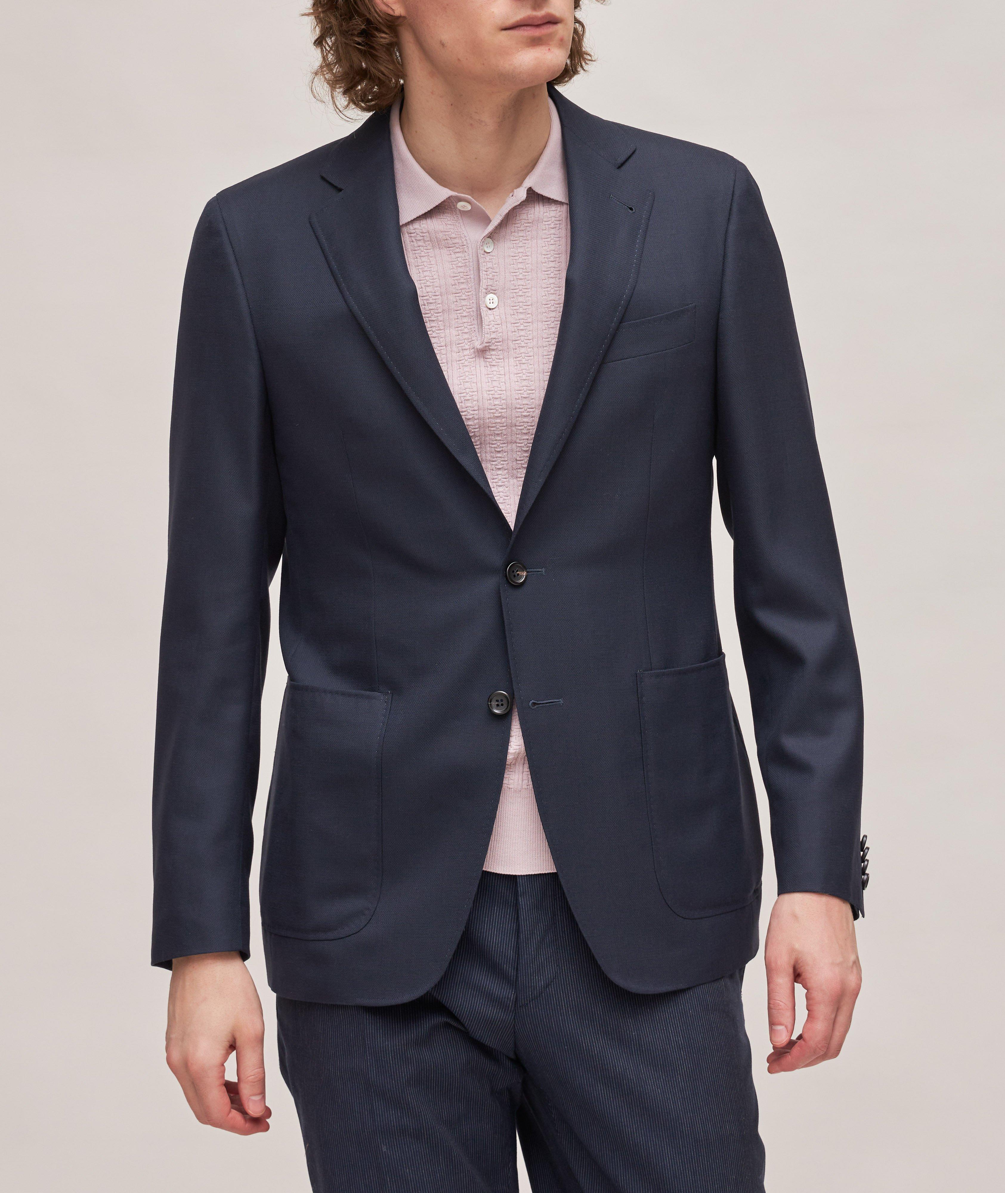 Kei Textured Wool Sport Jacket