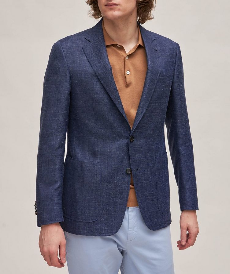 Kei Textured Wool, Silk & Linen Sport Jacket image 1