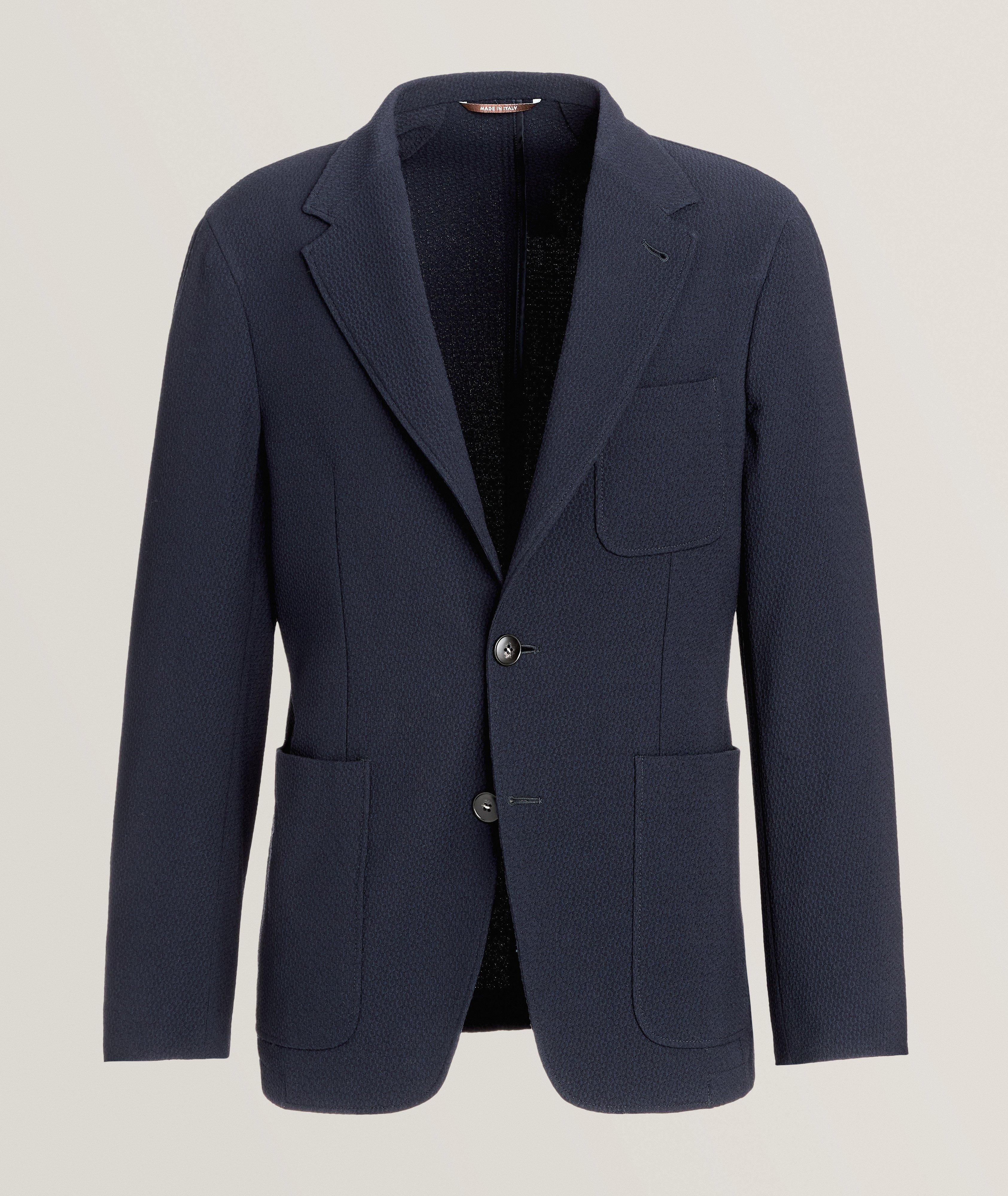 Nuvola Seersucker Stretch Wool-Cotton Sport Jacket image 0