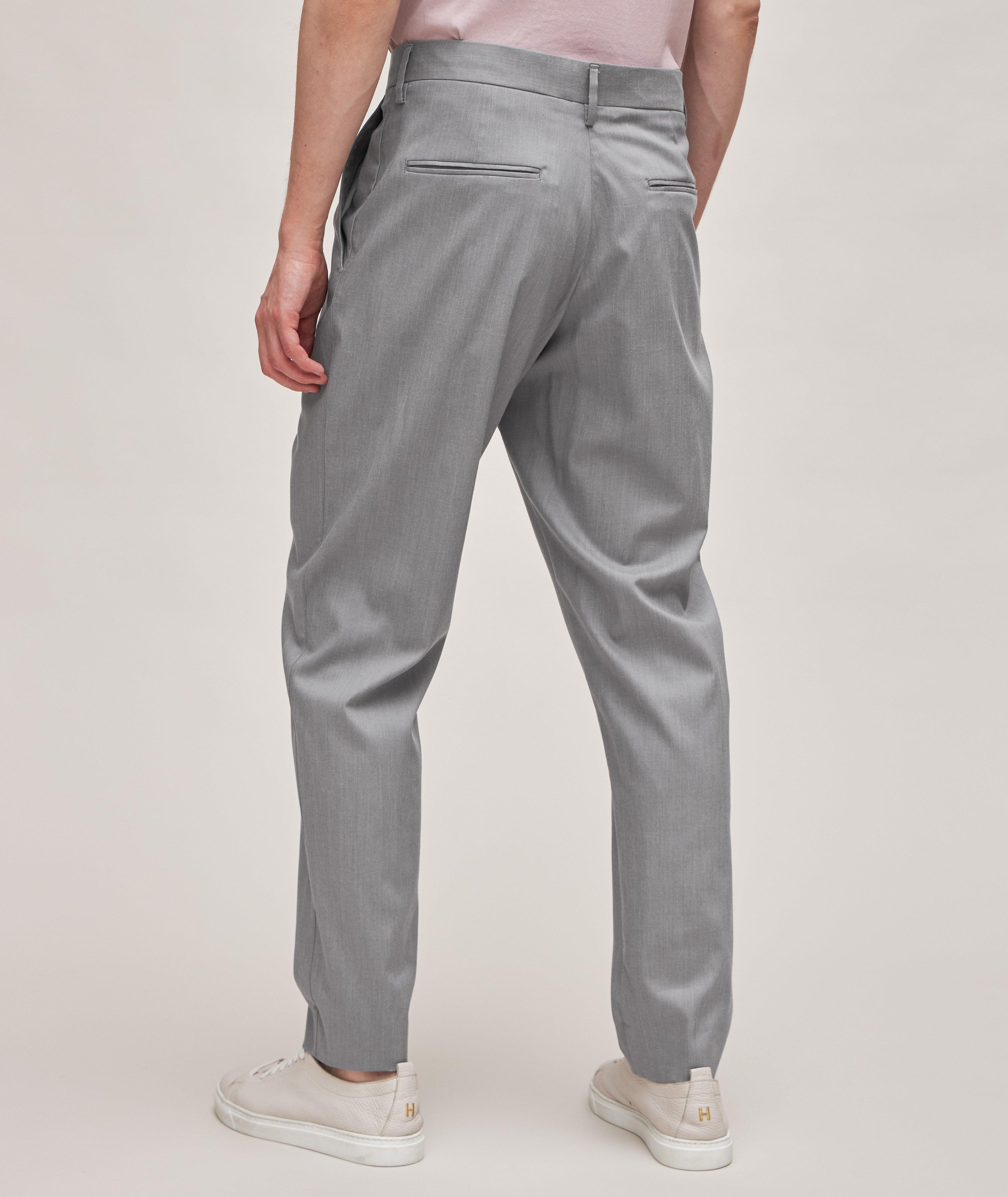 Canali Micro Twill Stretch-Cotton Pants | Dress Pants | Harry Rosen