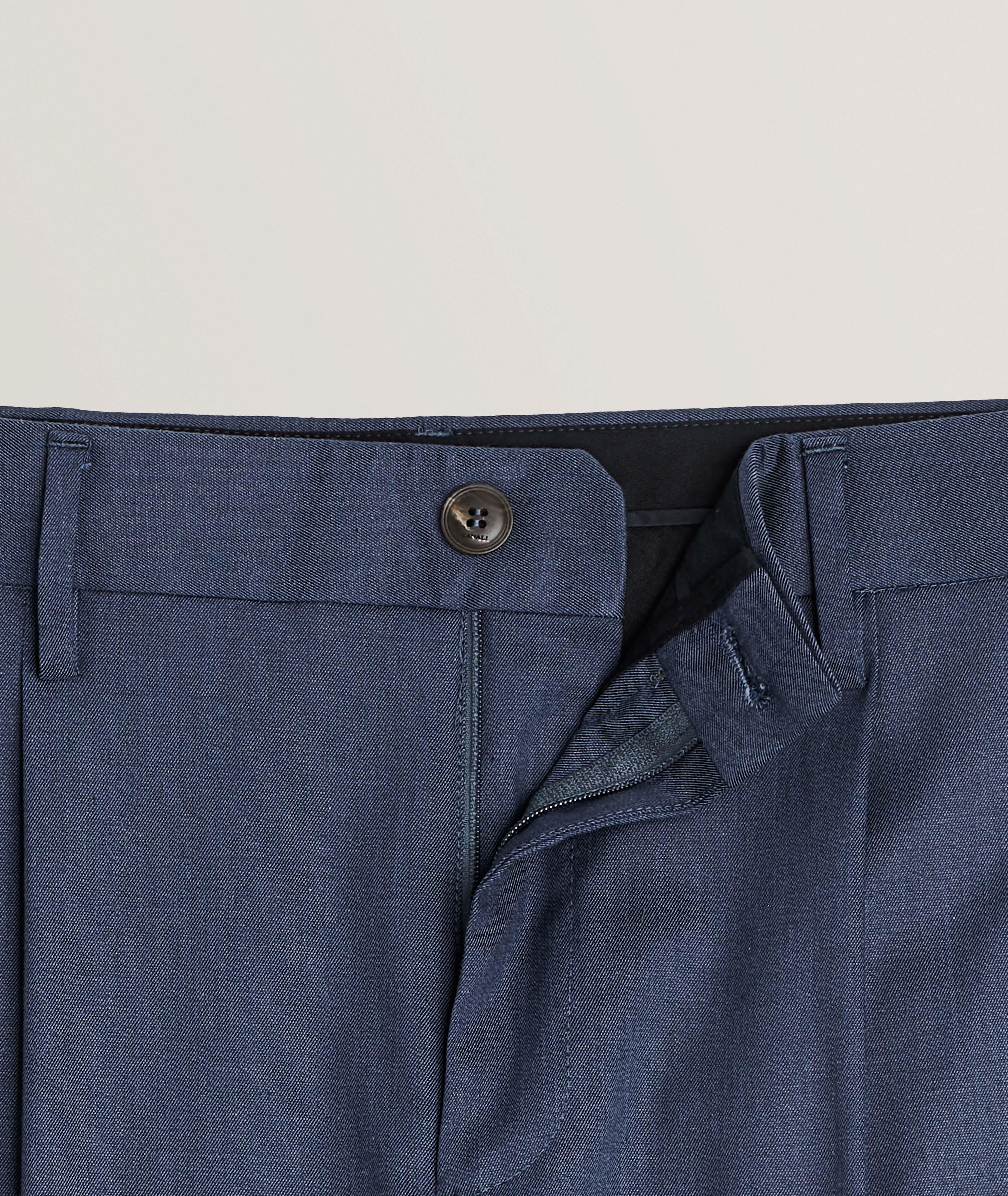 Solid Lyocell-Stretch Dress Pants image 1