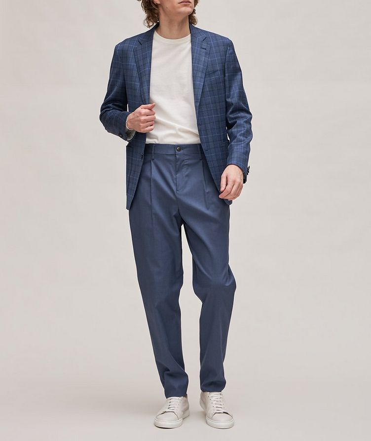 Solid Lyocell-Stretch Dress Pants image 4