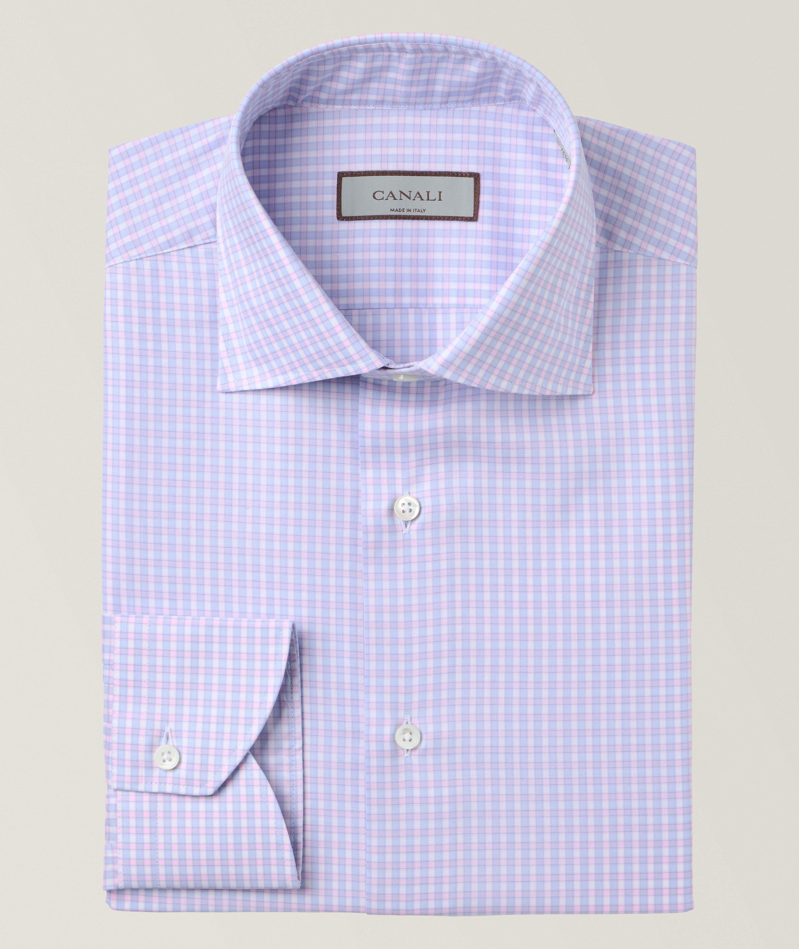 Regular-Fit Gingham Dress Shirt image 0