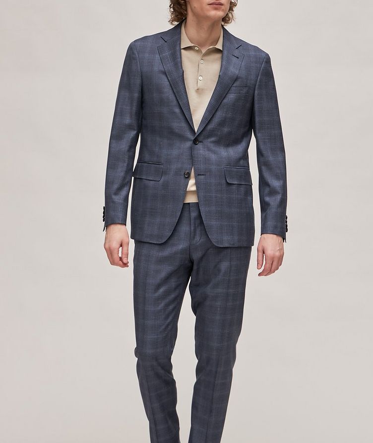 Kei Checkered Linen-Wool Suit image 1