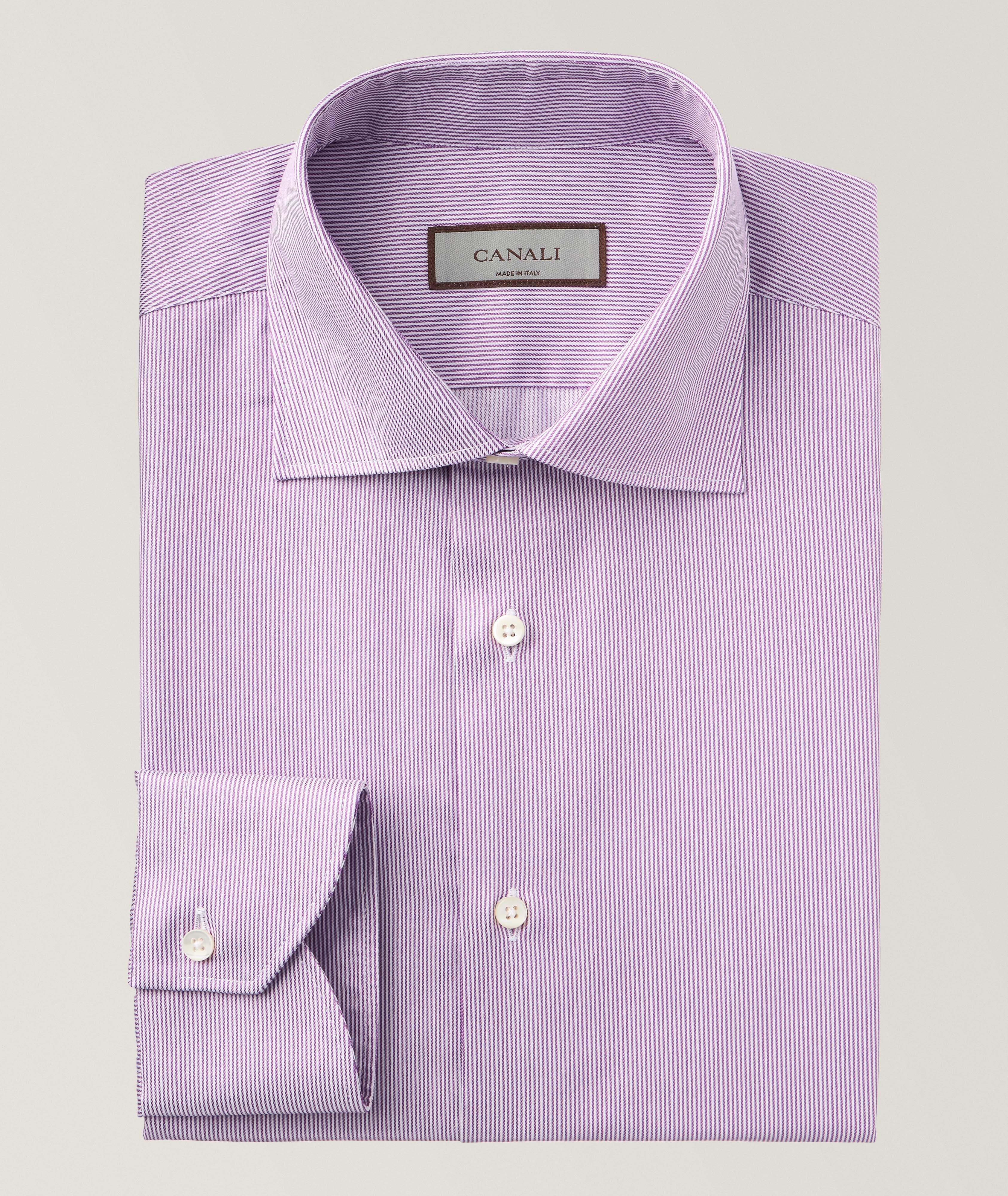 Canali Pinstripe Dress Shirt