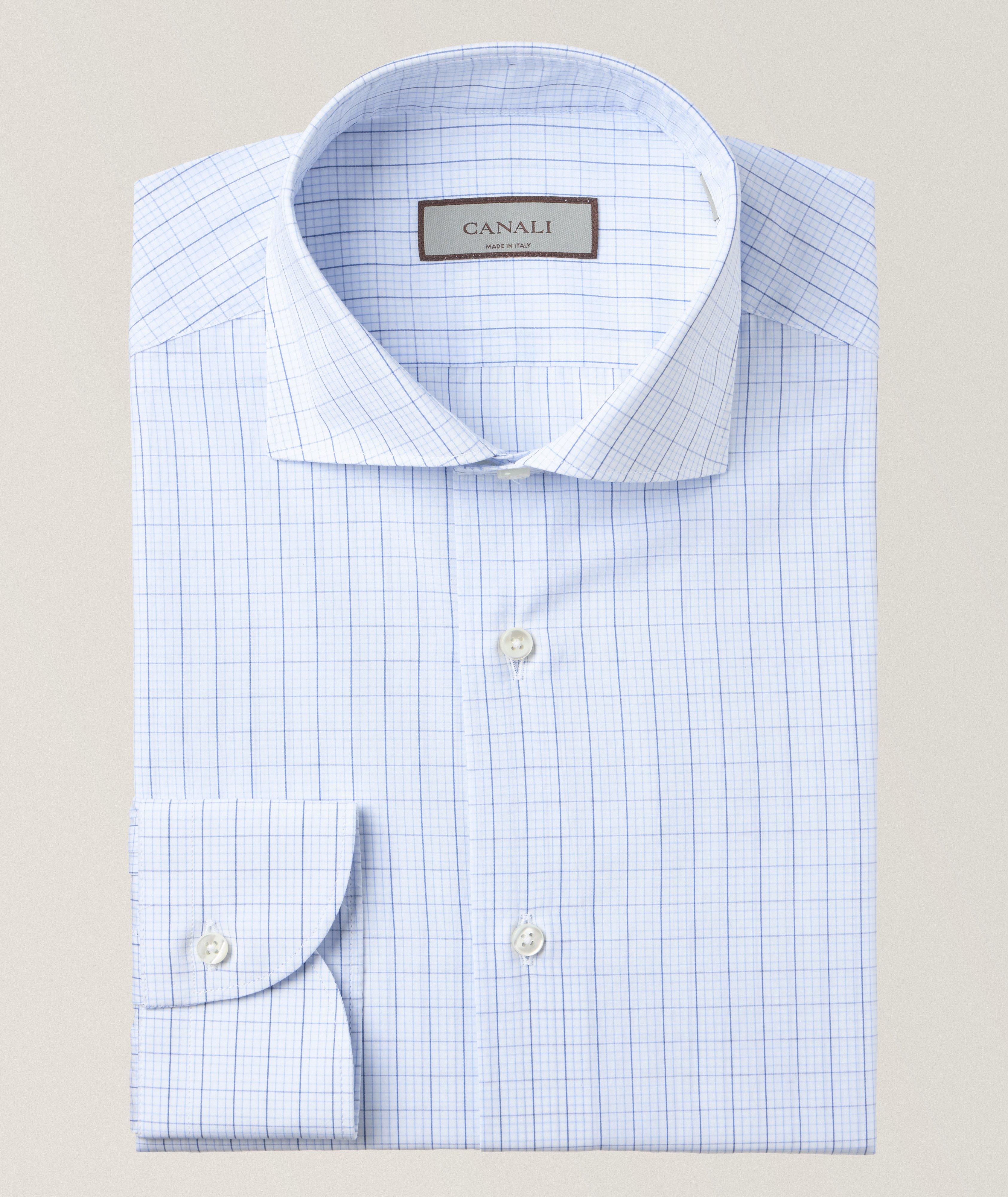 Chemise habillée à motif quadrillé de coupe standard image 0