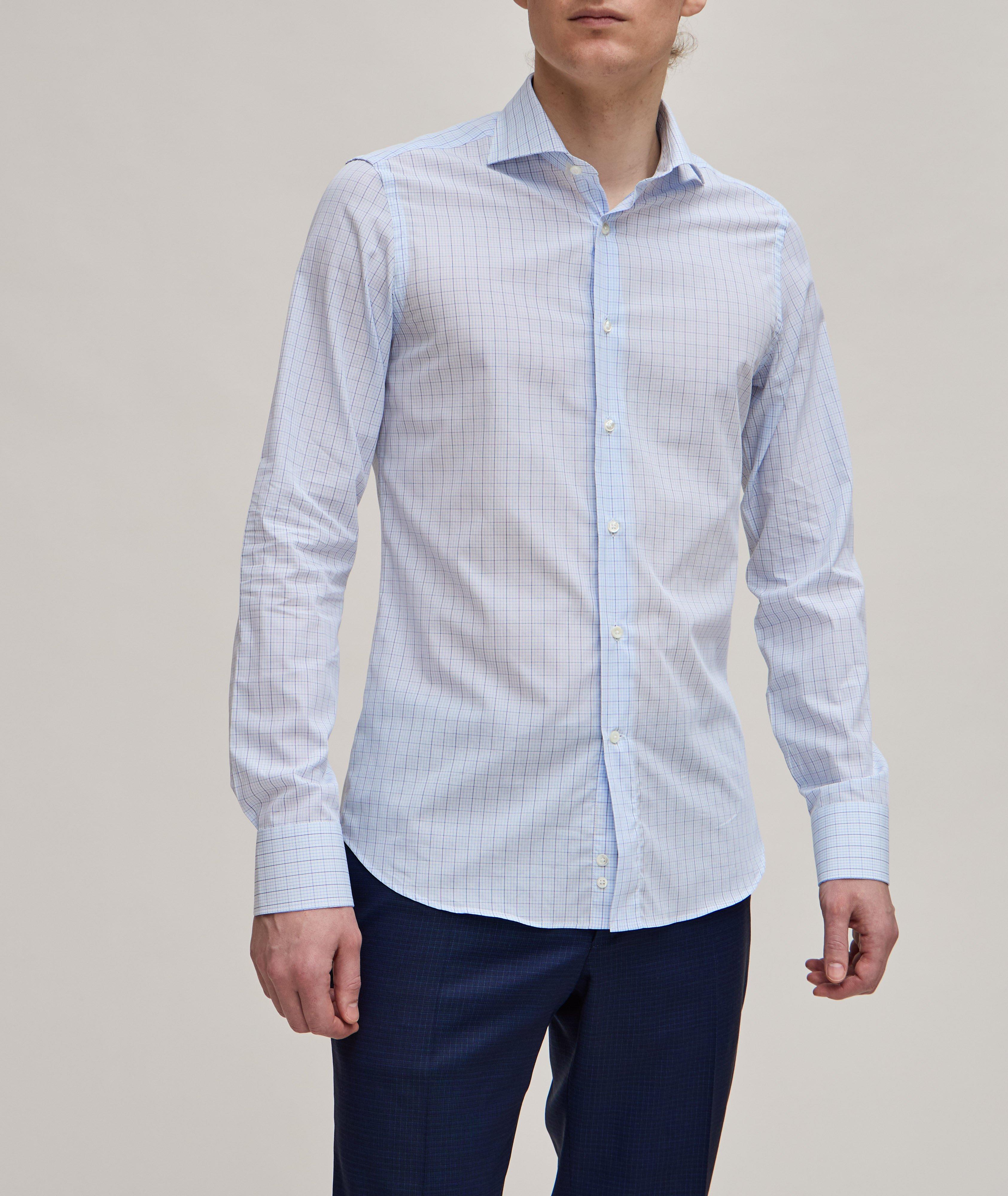 Chemise habillée à motif quadrillé de coupe standard image 1