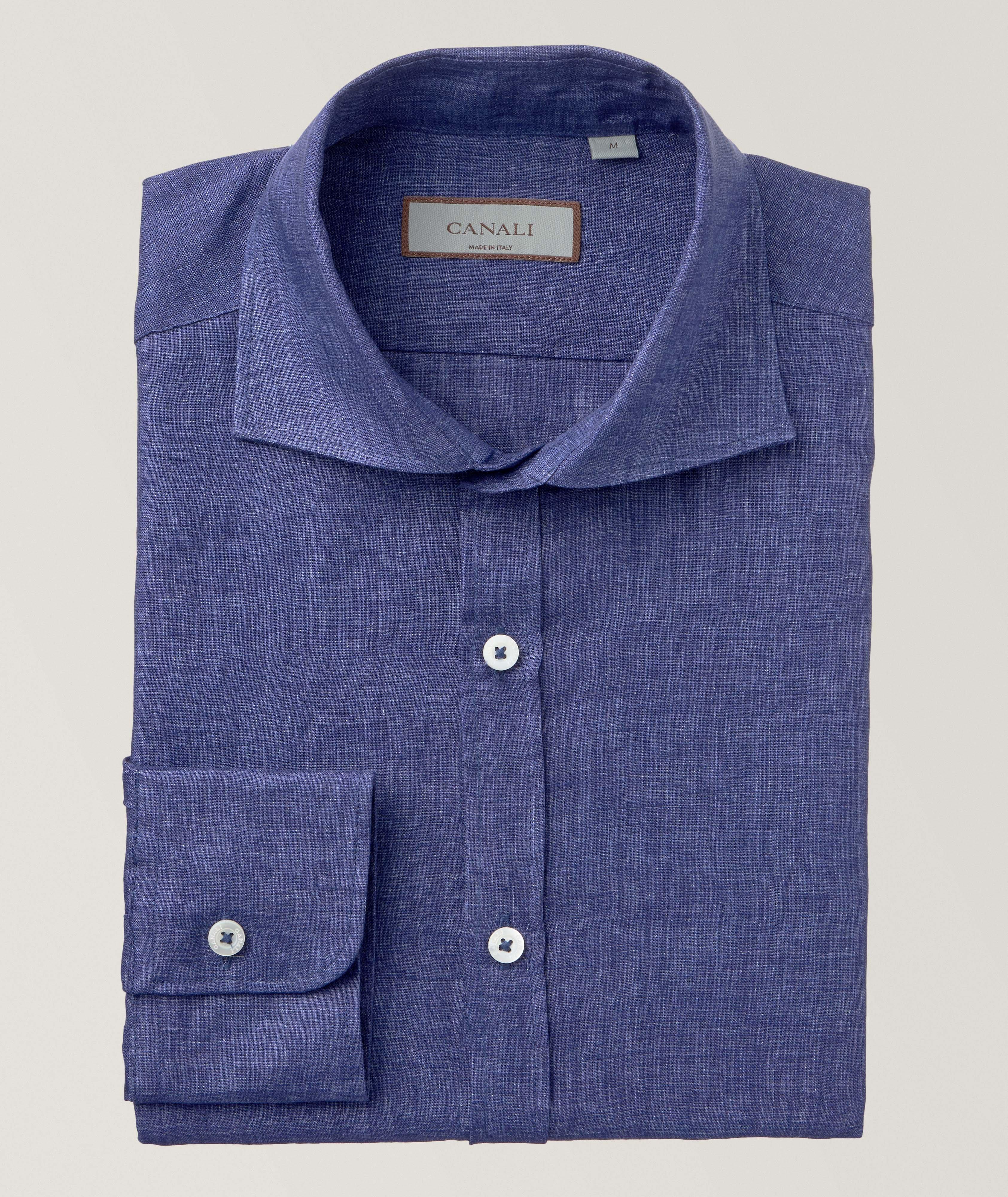 Textured Linen Sport Shirt image 0