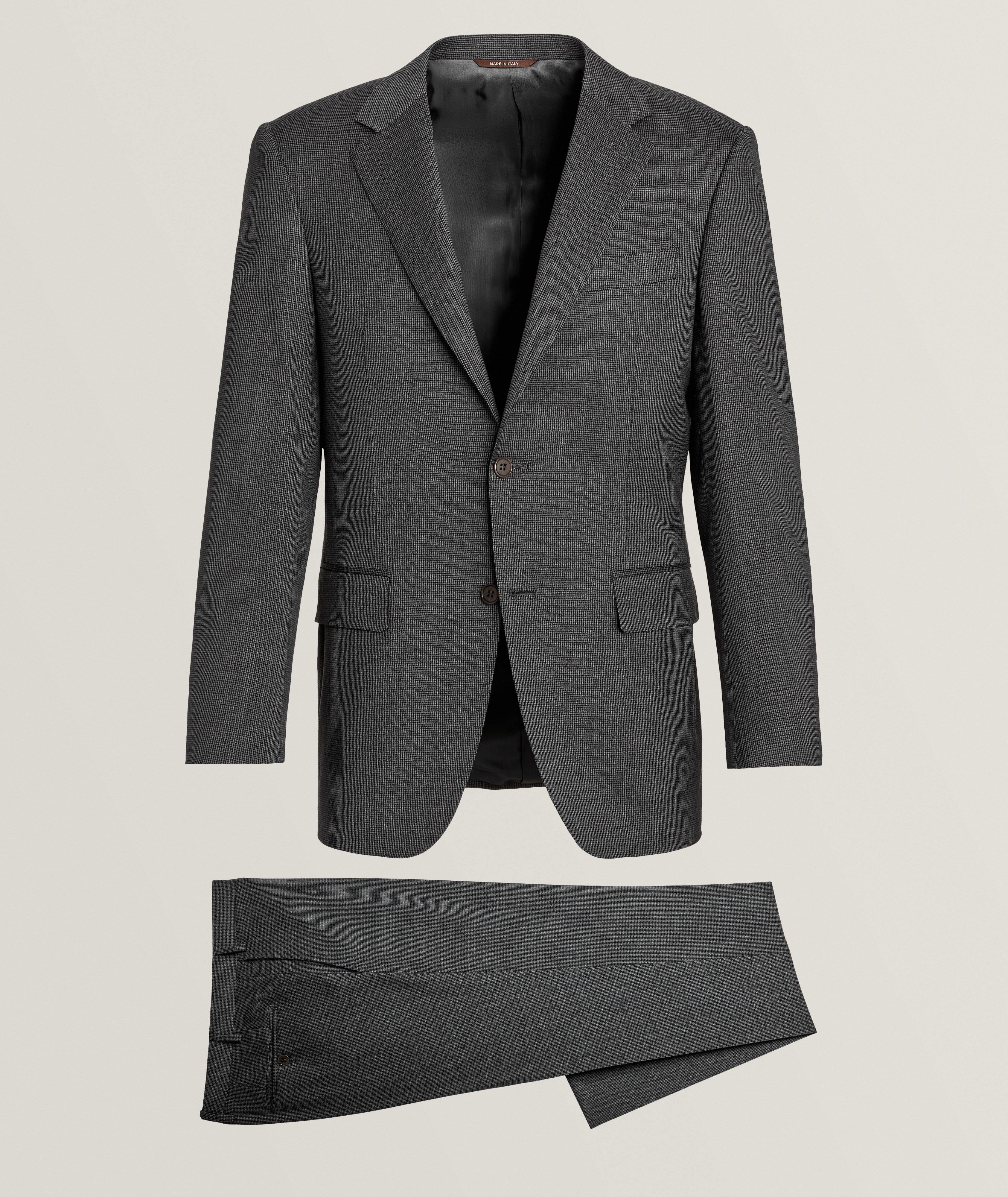 Black Edition Miniature Houndstooth Stretch-Wool Suit image 0
