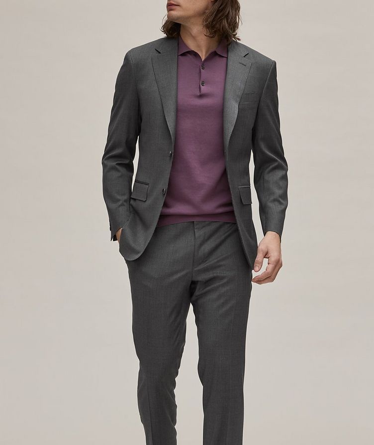 Black Edition Miniature Houndstooth Stretch-Wool Suit image 1