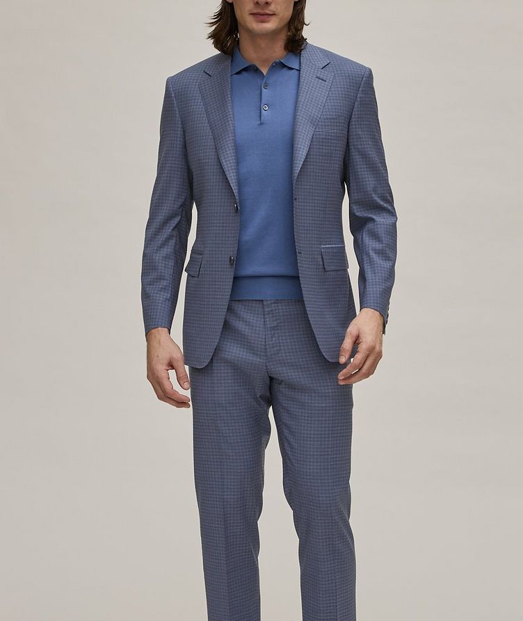 Black Edition Gingham Stretch-Wool Suit image 1