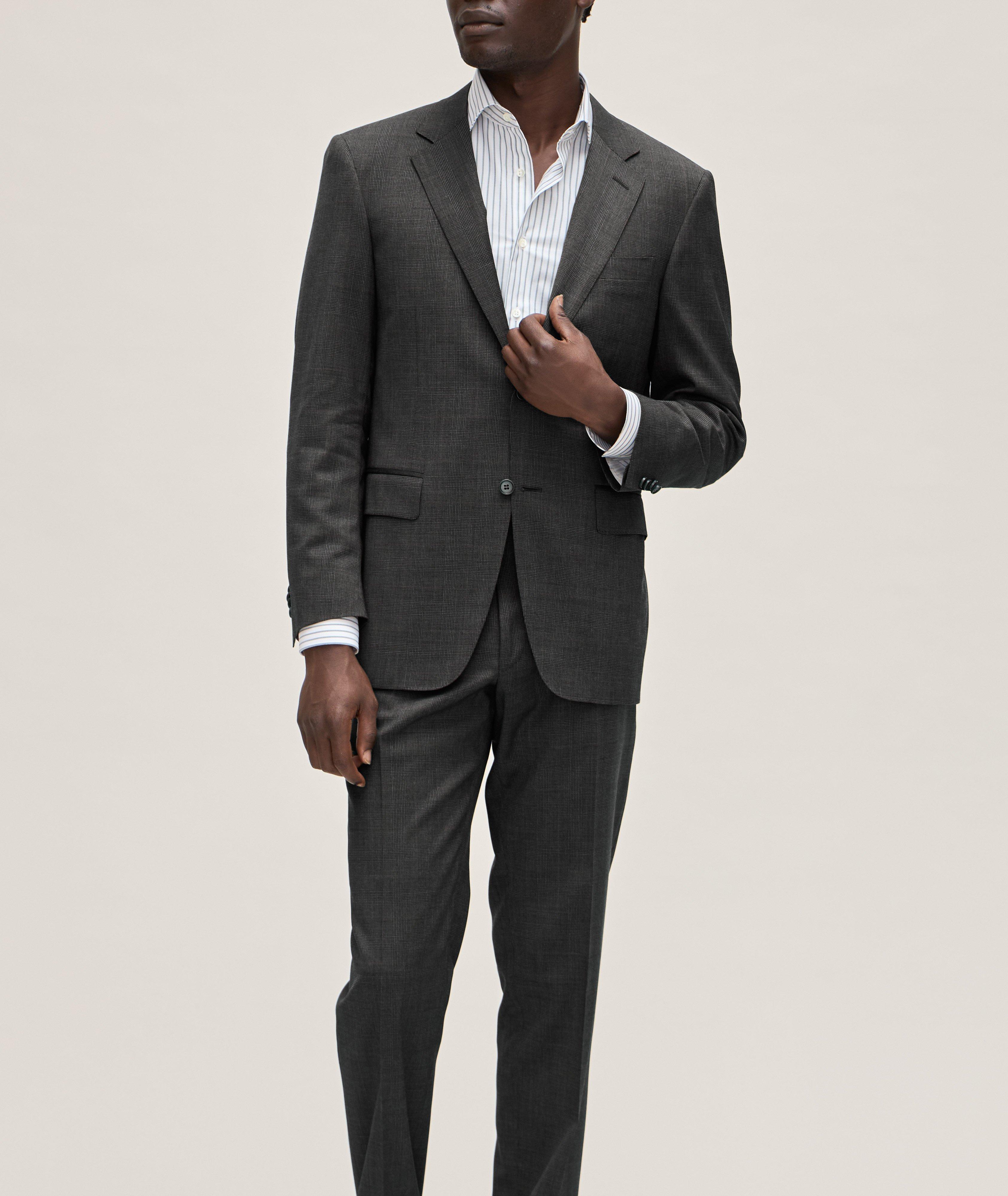 Check Stretch-Wool Suit  image 1