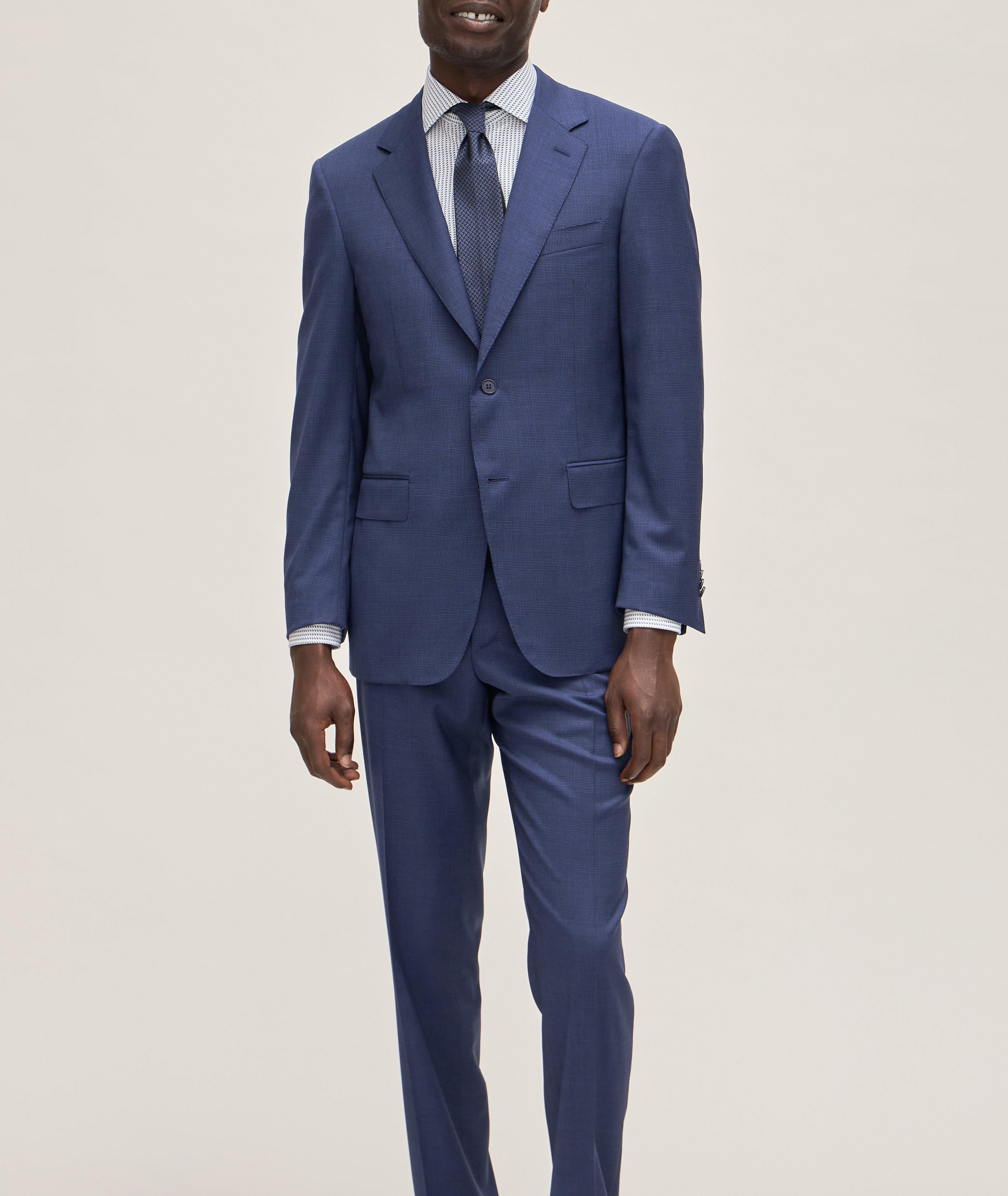 Check Stretch-Wool Suit  image 1