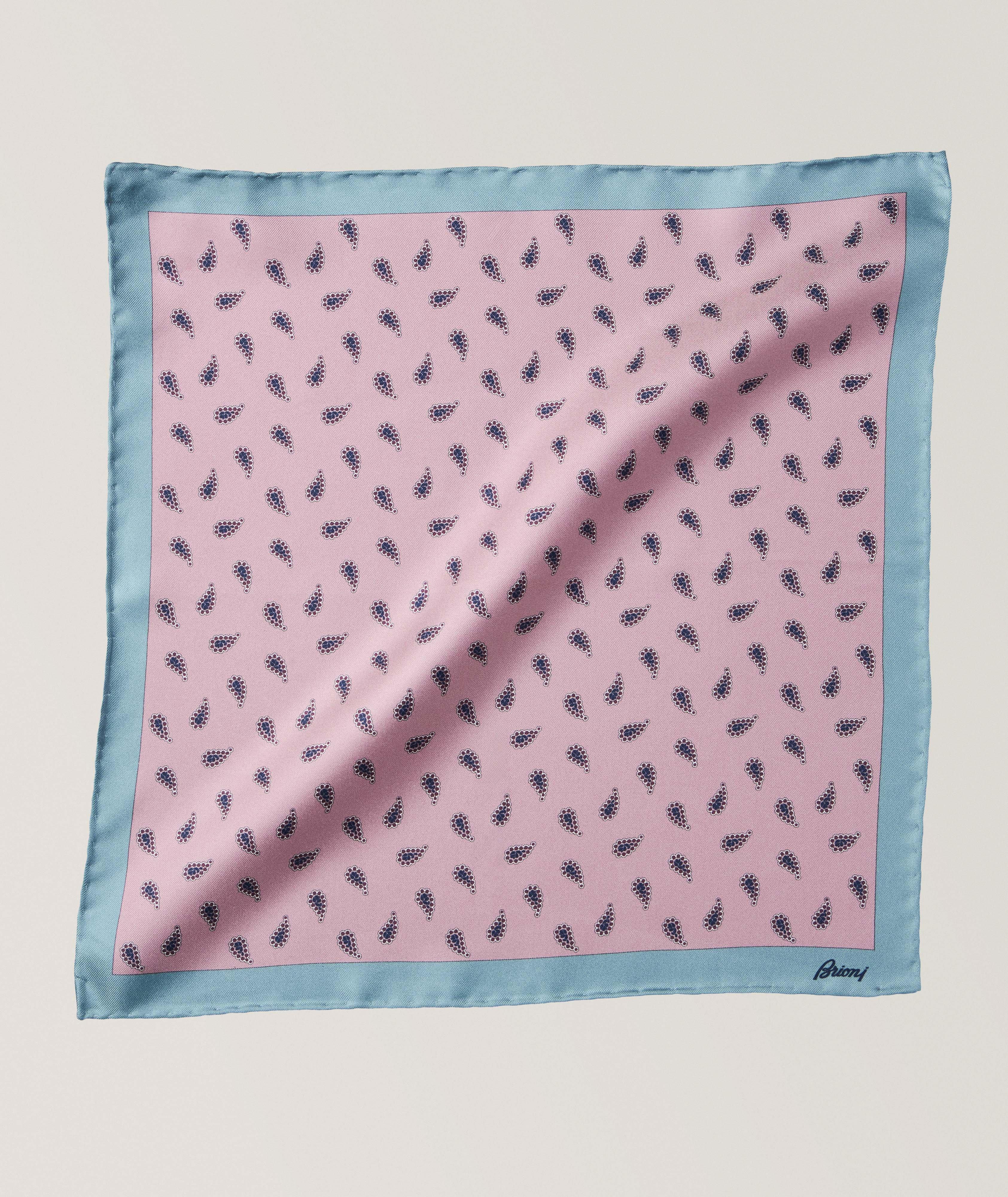 Paisley Hand Rolled Silk Handkerchief image 0
