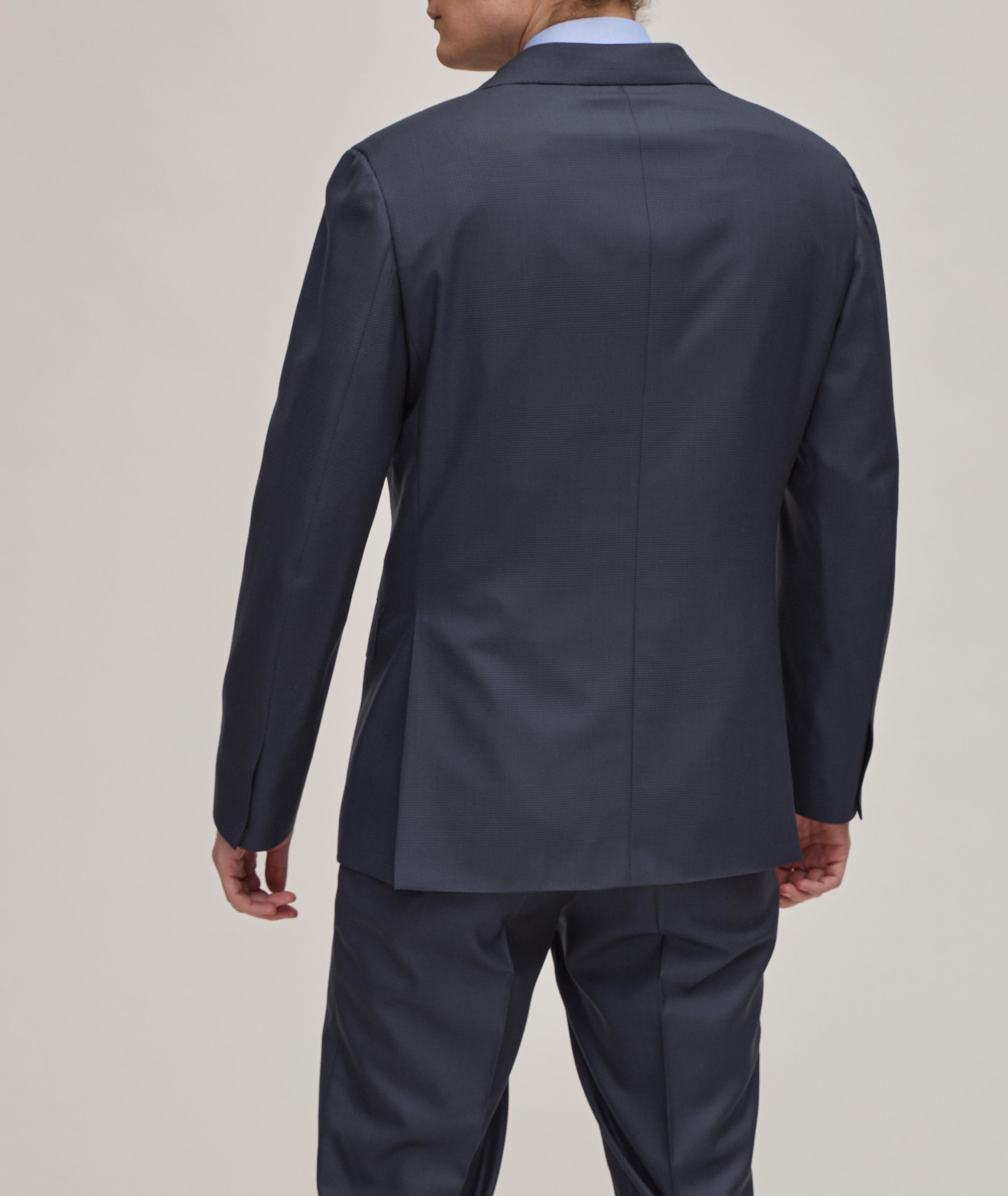 New Plume Windowpane Wool Suit