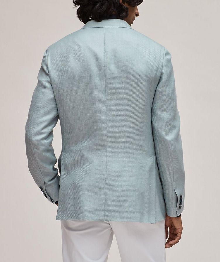 New Plume Textured Cashmere, Silk & Linen Sport Jacket image 2