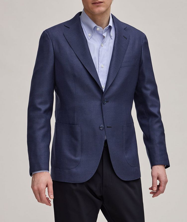 New Plume Textured Cashmere-Silk Sport Jacket image 1