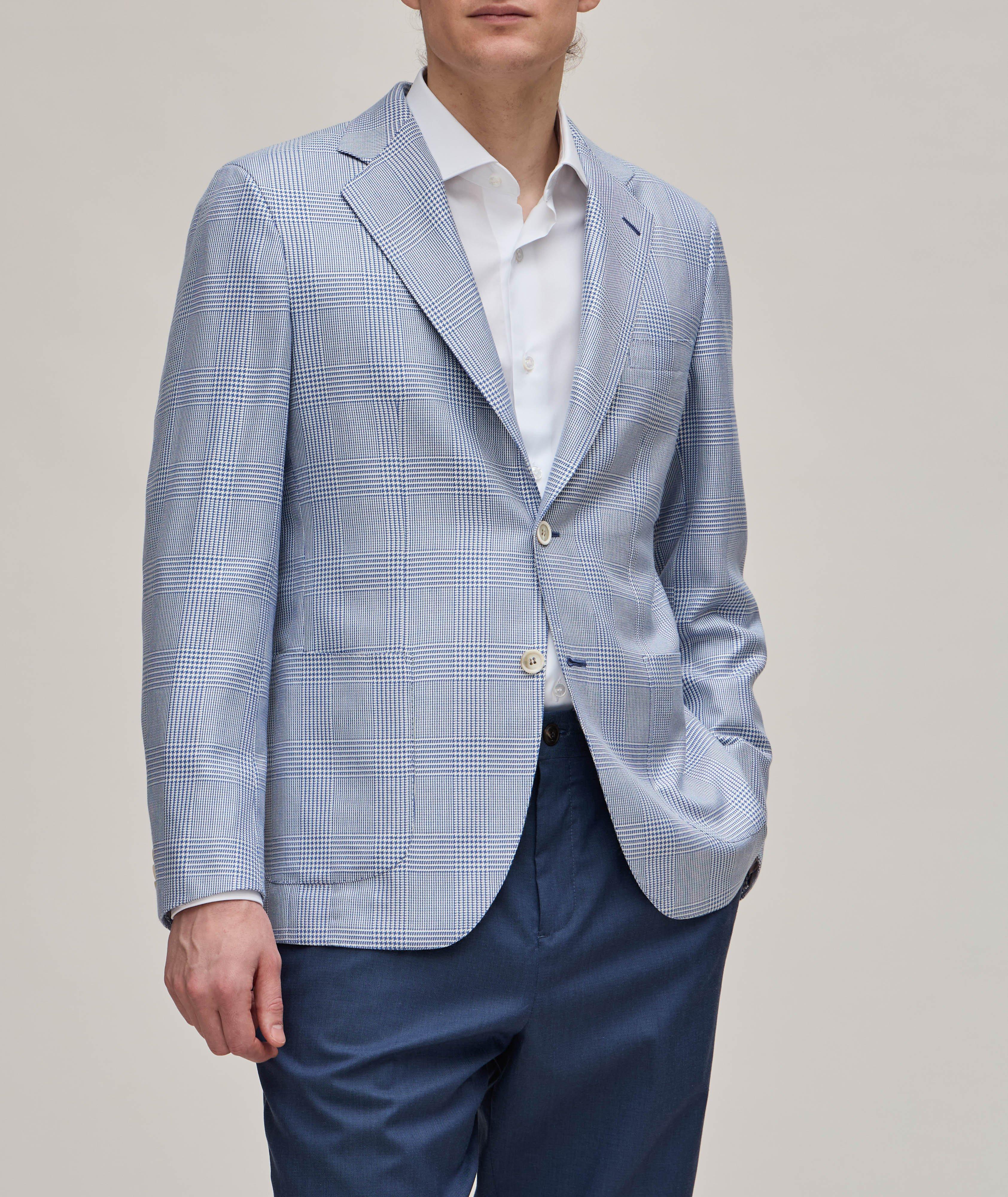 New Plume Prince of Wales Wool-Silk Sport Jacket image 1