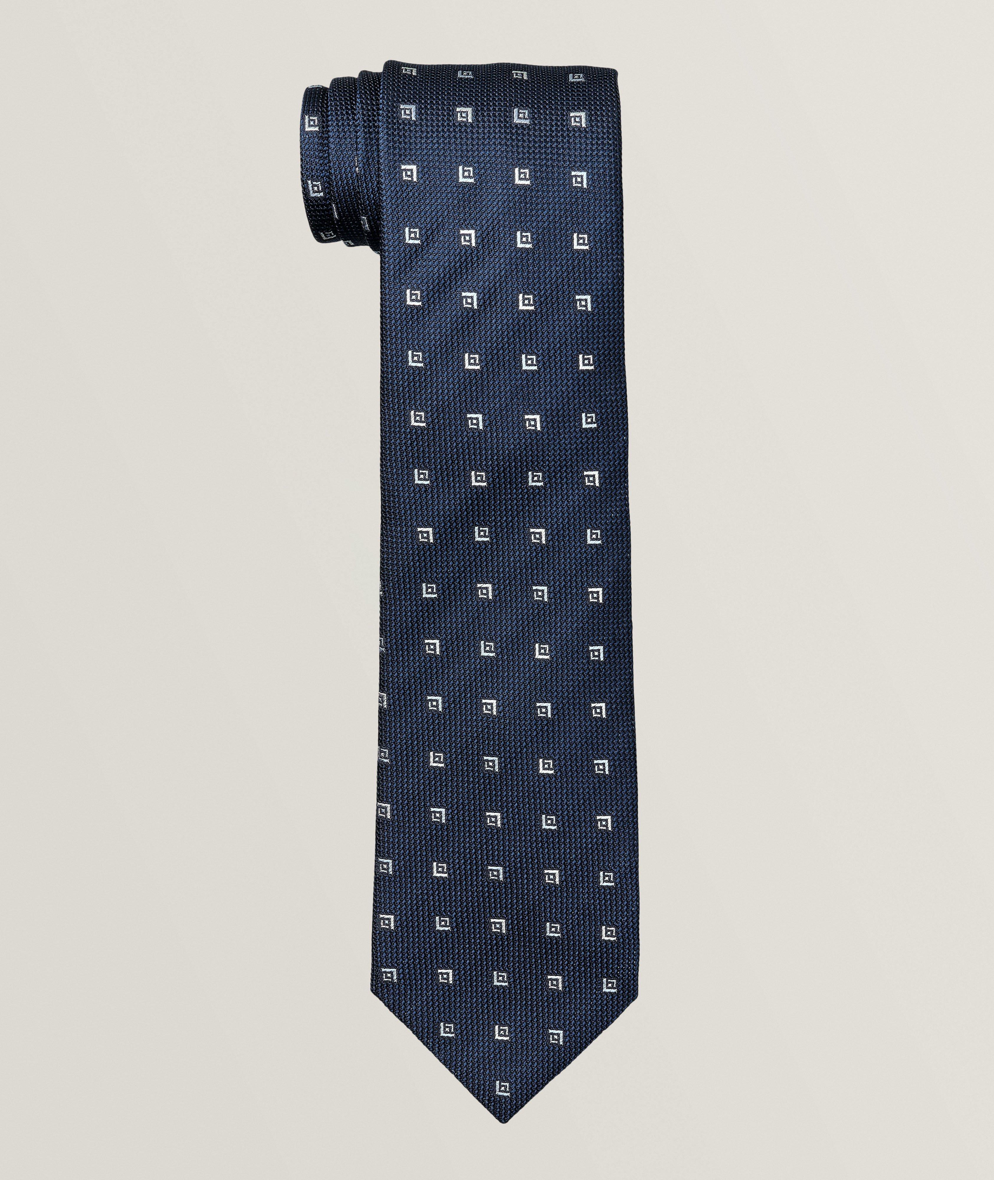 Neat Textured Silk Tie  image 0