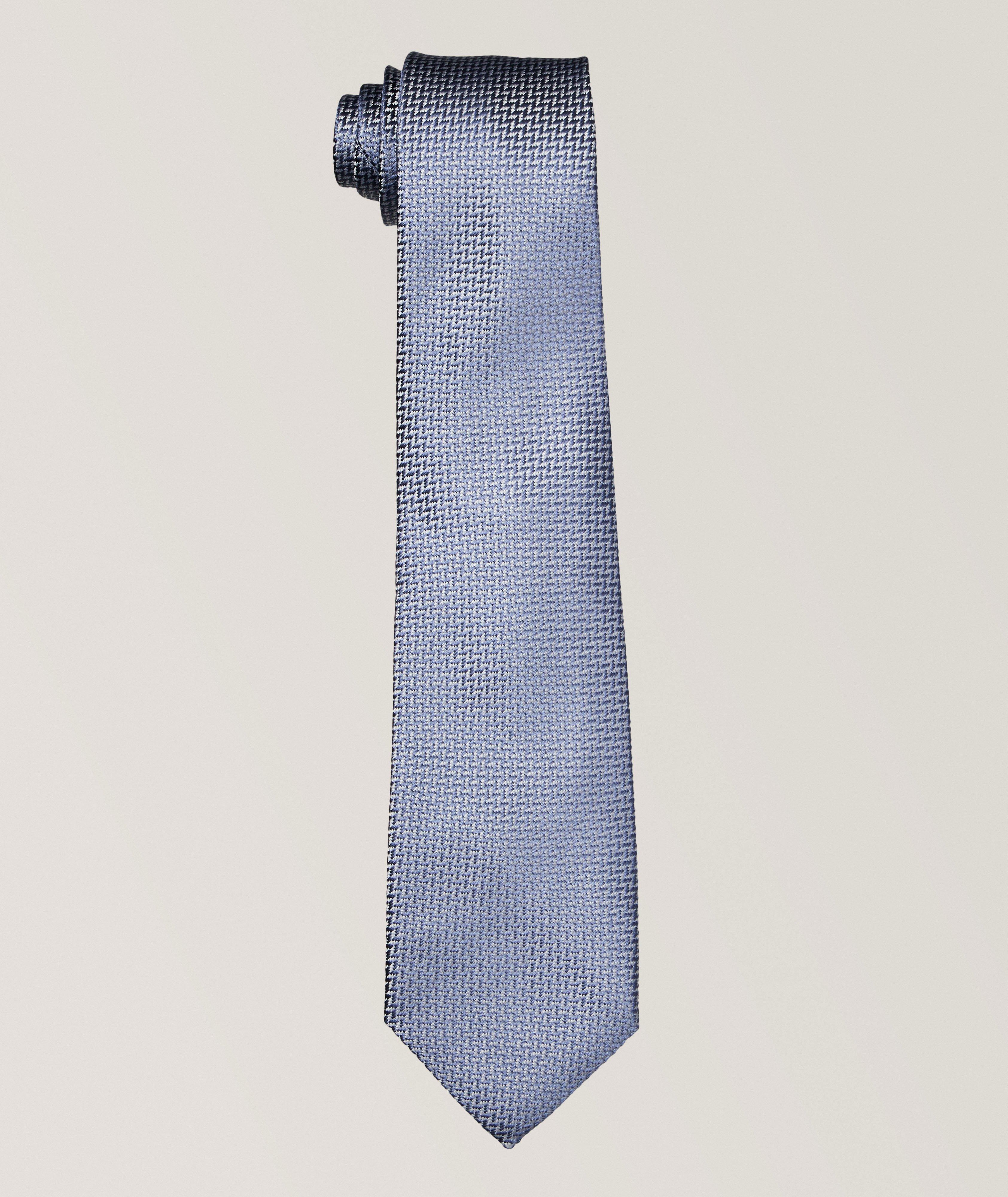 Neat Pattern Silk Tie  image 0