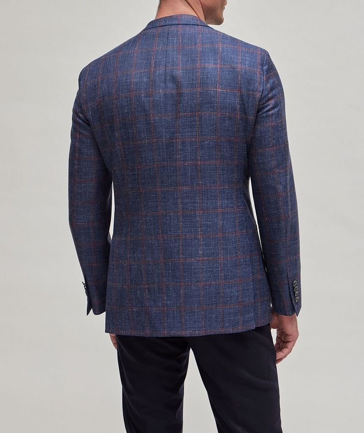 Windowpane Wool, Silk & Linen Sport Jacket image 2