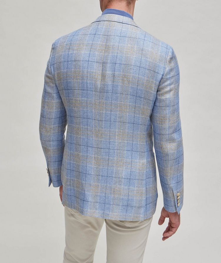 Windowpane Linen-Wool Sport Jacket image 2